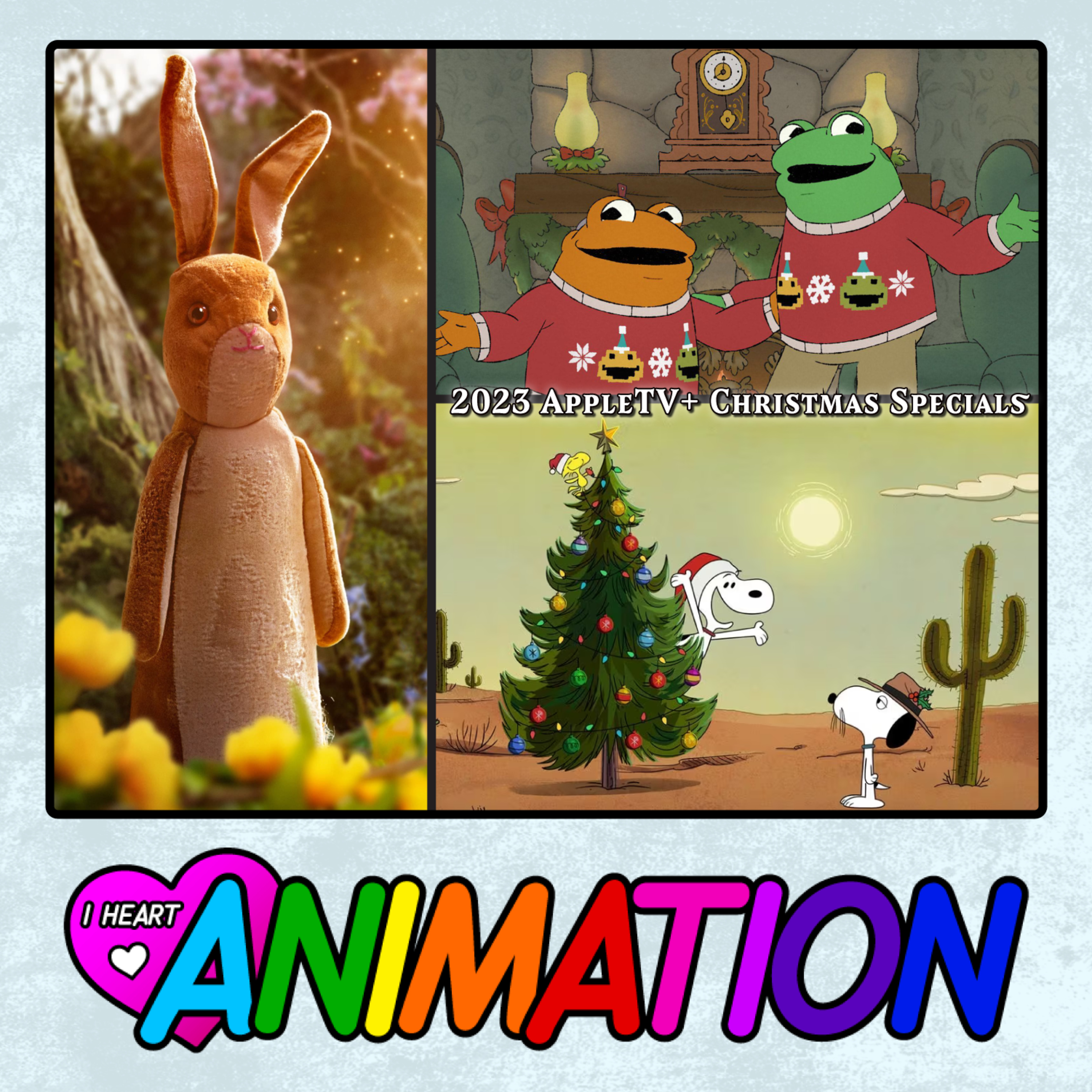 AppleTV+ Christmas Specials - The Velveteen Rabbit, Shape Island, Frog & Toad, The Snoopy Show - w/ Katie Fabrick episode artwork