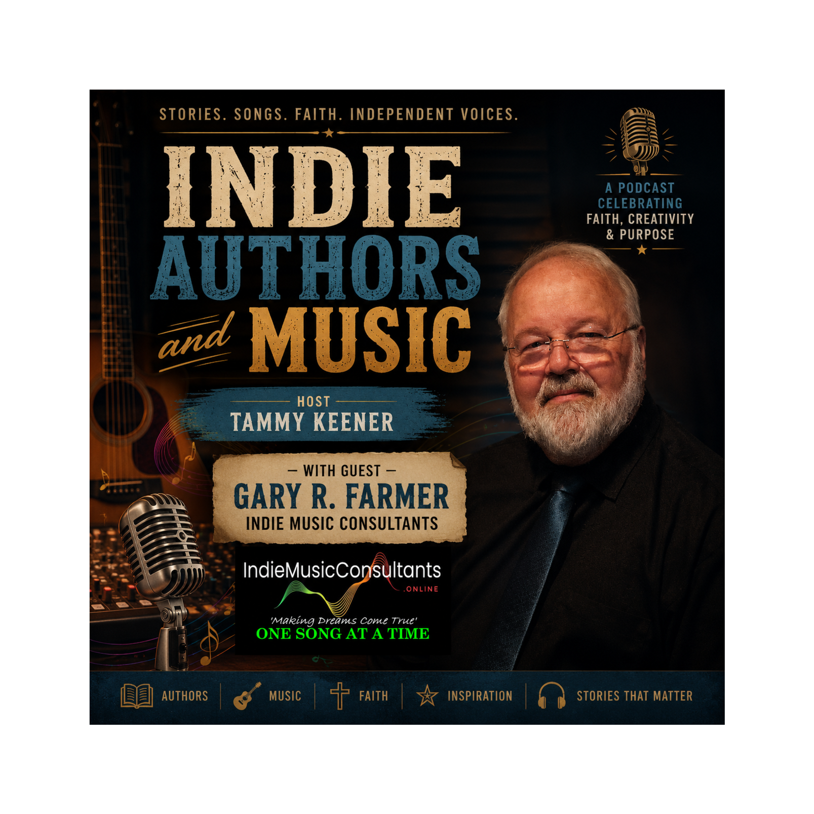 Indie Authors and Music interview with Gary R Farmer episode artwork