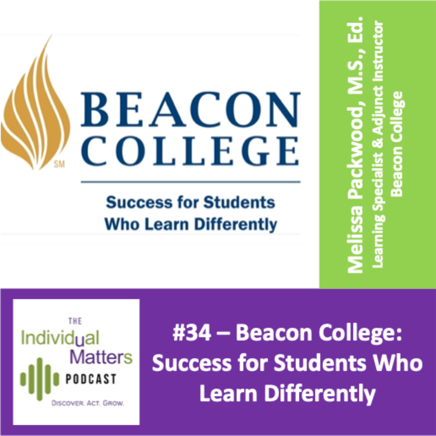 Beacon College: Success for Students Who Learn Differently (with Melissa Packwood, M.S. Ed.) episode artwork