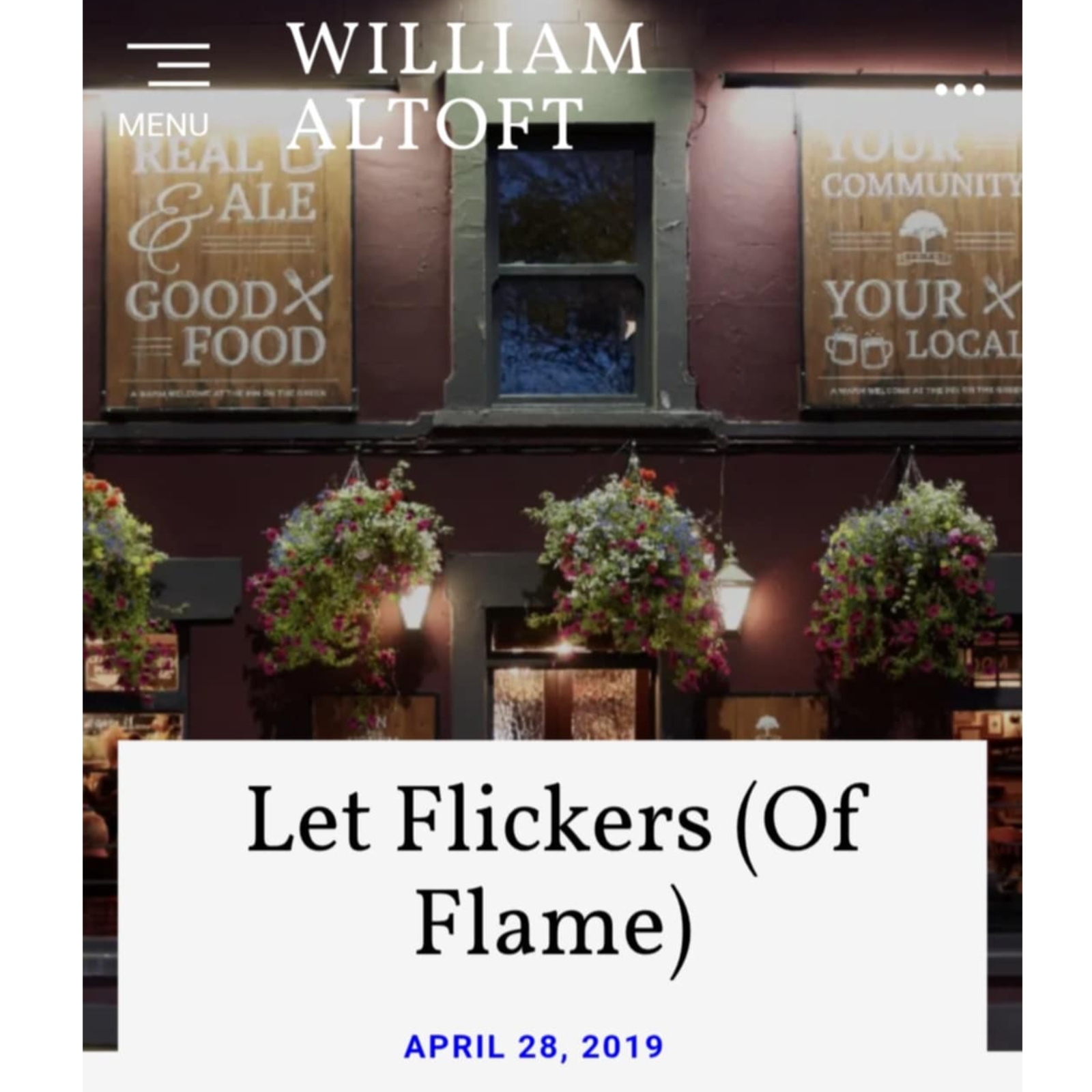 Poem #26 - Let Flickers (Of Flame) episode artwork