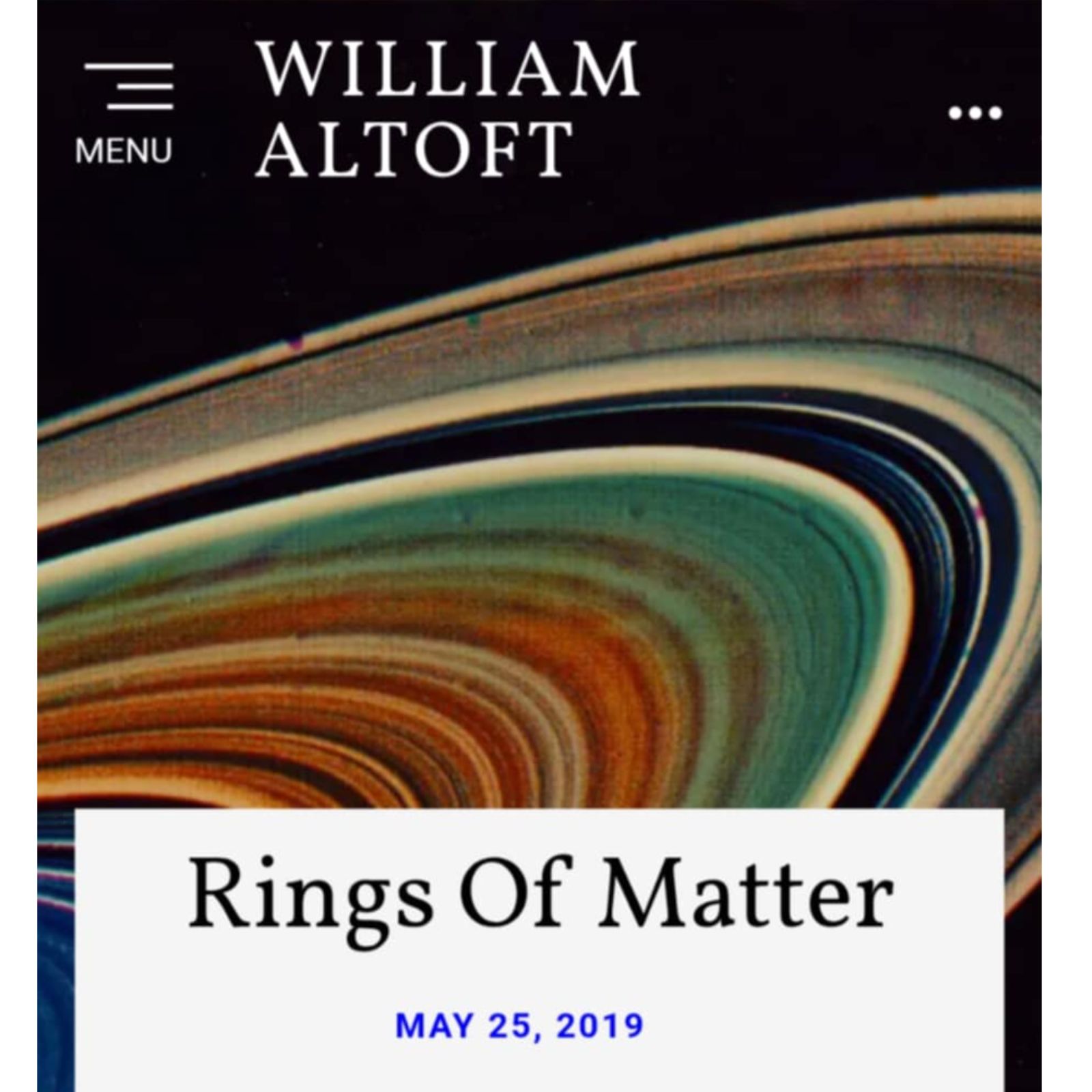 Poem #36 - Rings Of Matter episode artwork