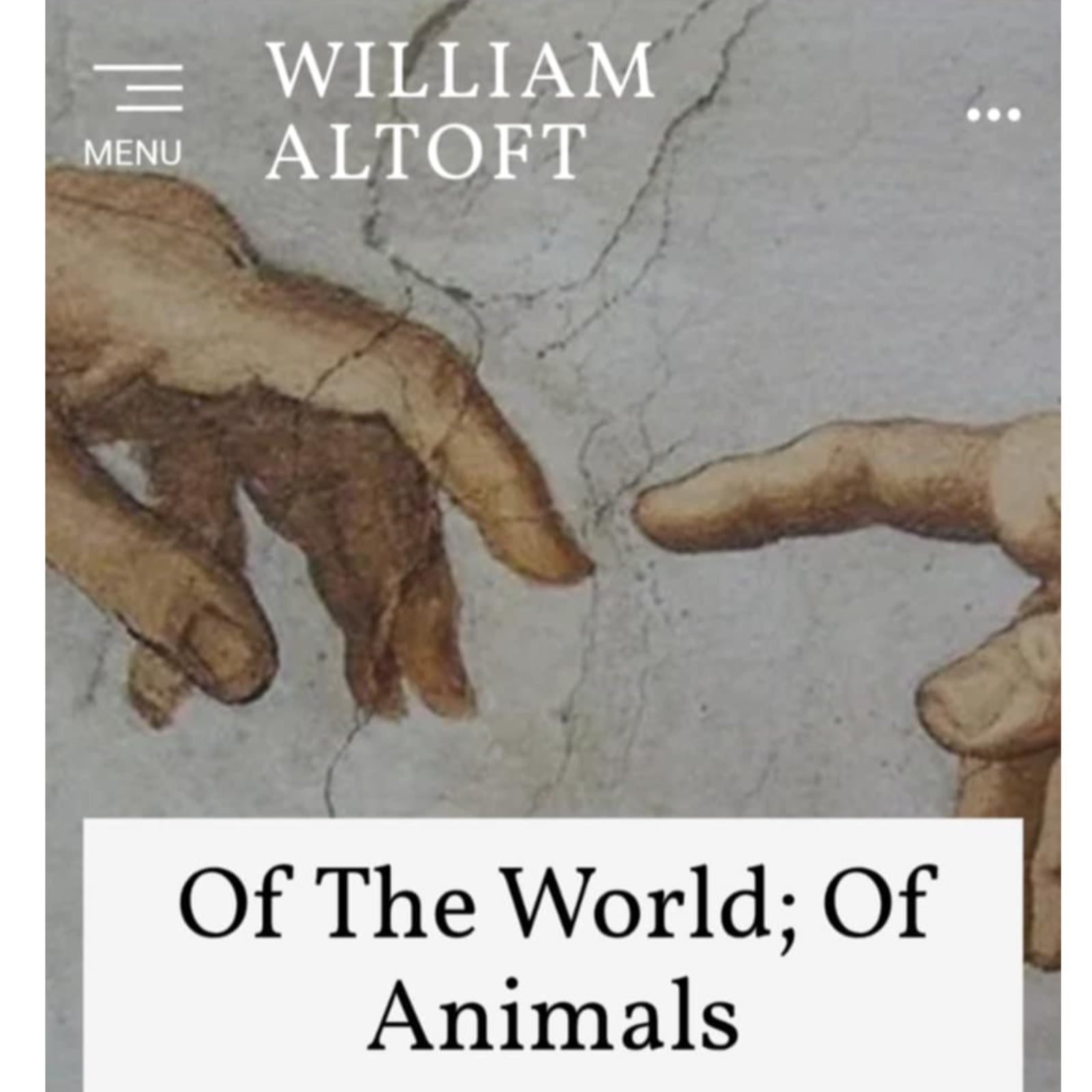 Poem #49 - Of The World; Of Animals episode artwork