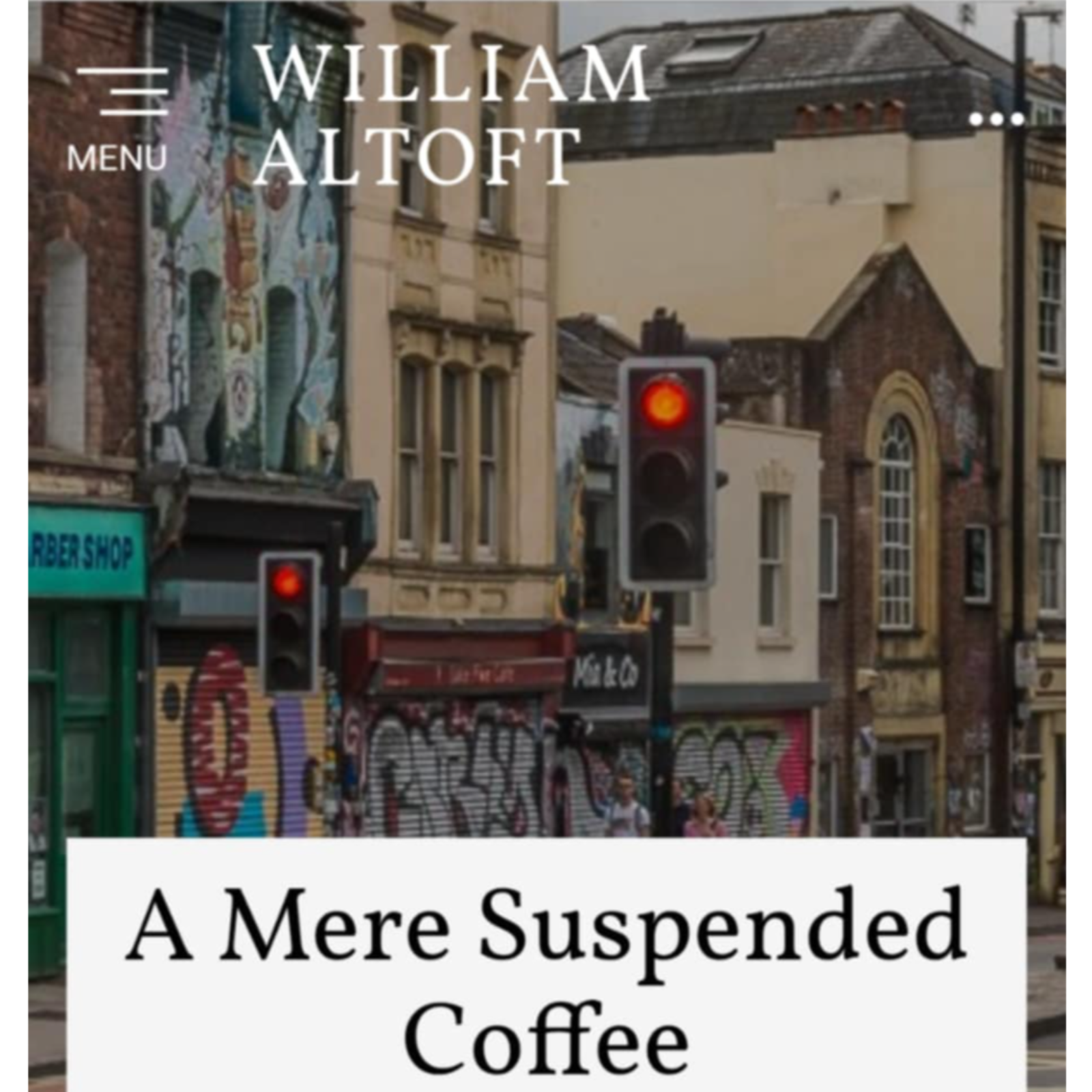 Poem #46 - A Mere Suspended Coffee