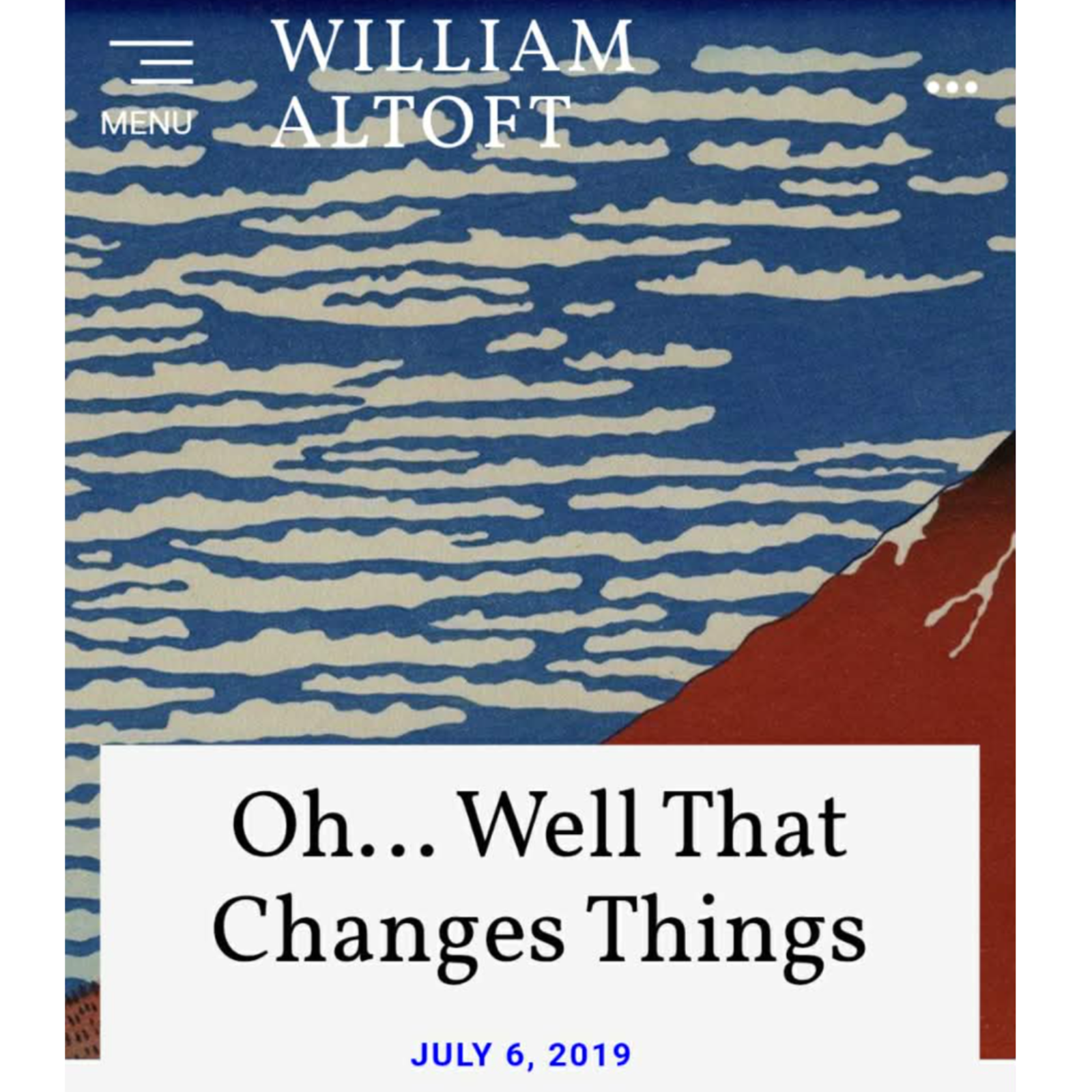 Poem #54 - Oh... Well That Changes Things