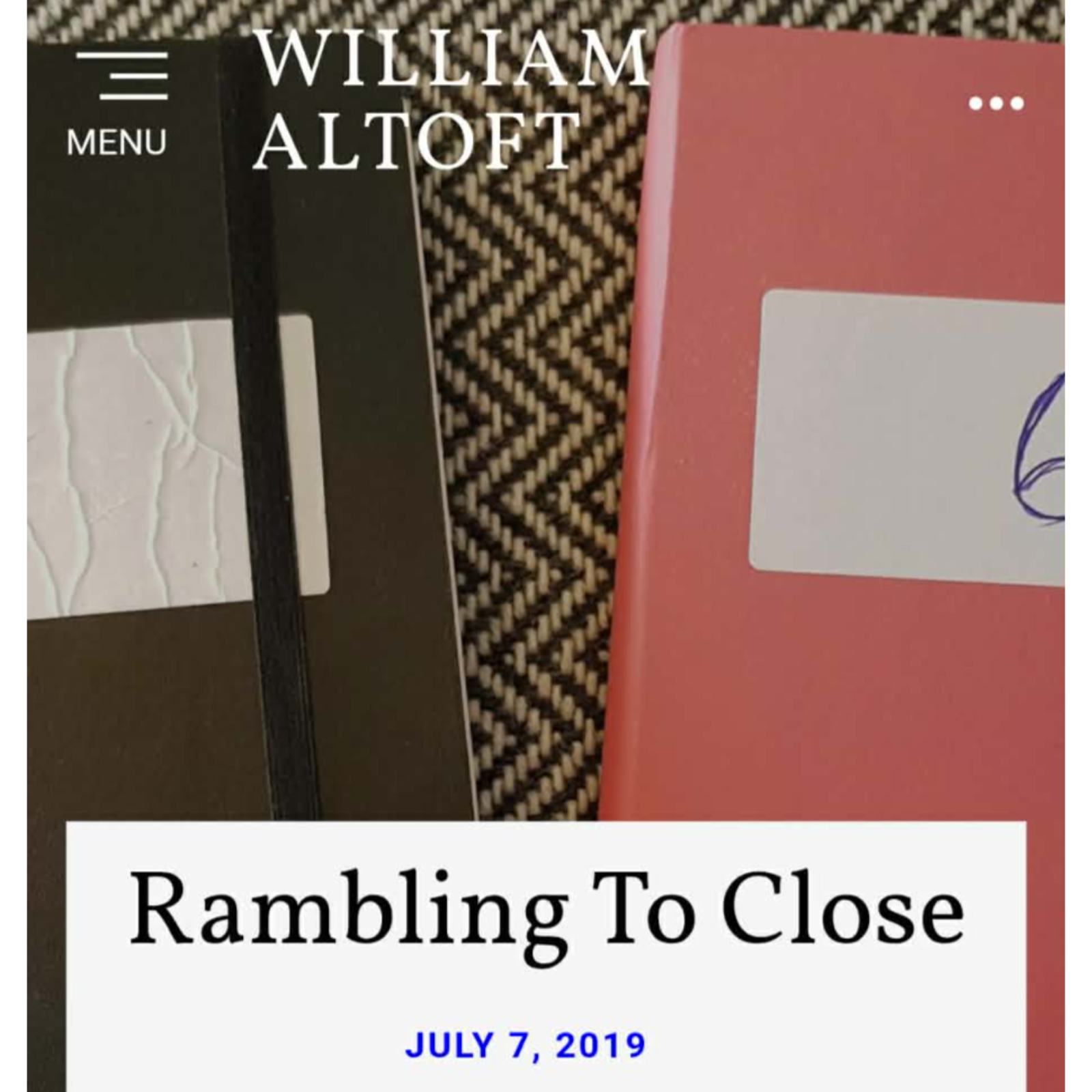 Poem #56 - Rambling To Close