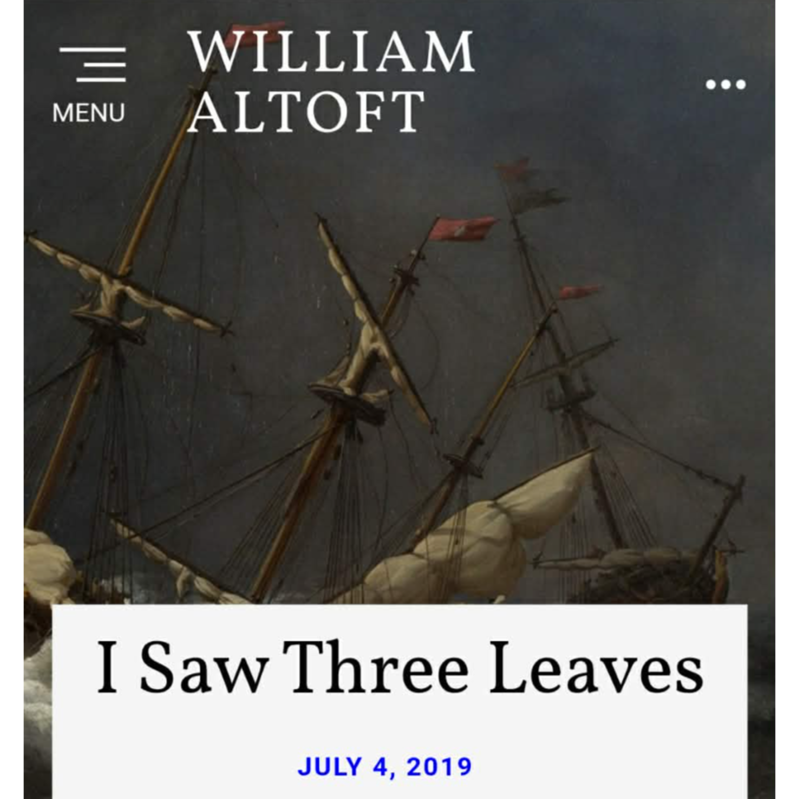 Poem #53 - I Saw Three Leaves episode artwork