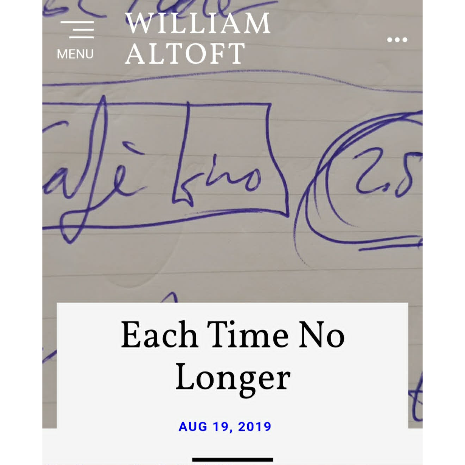 Poem #72 - Each Time No Longer episode artwork