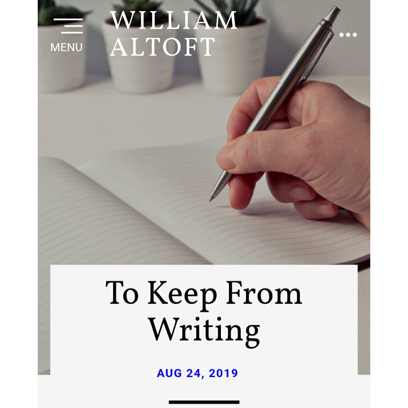 Poem #76 - To Keep From Writing episode artwork