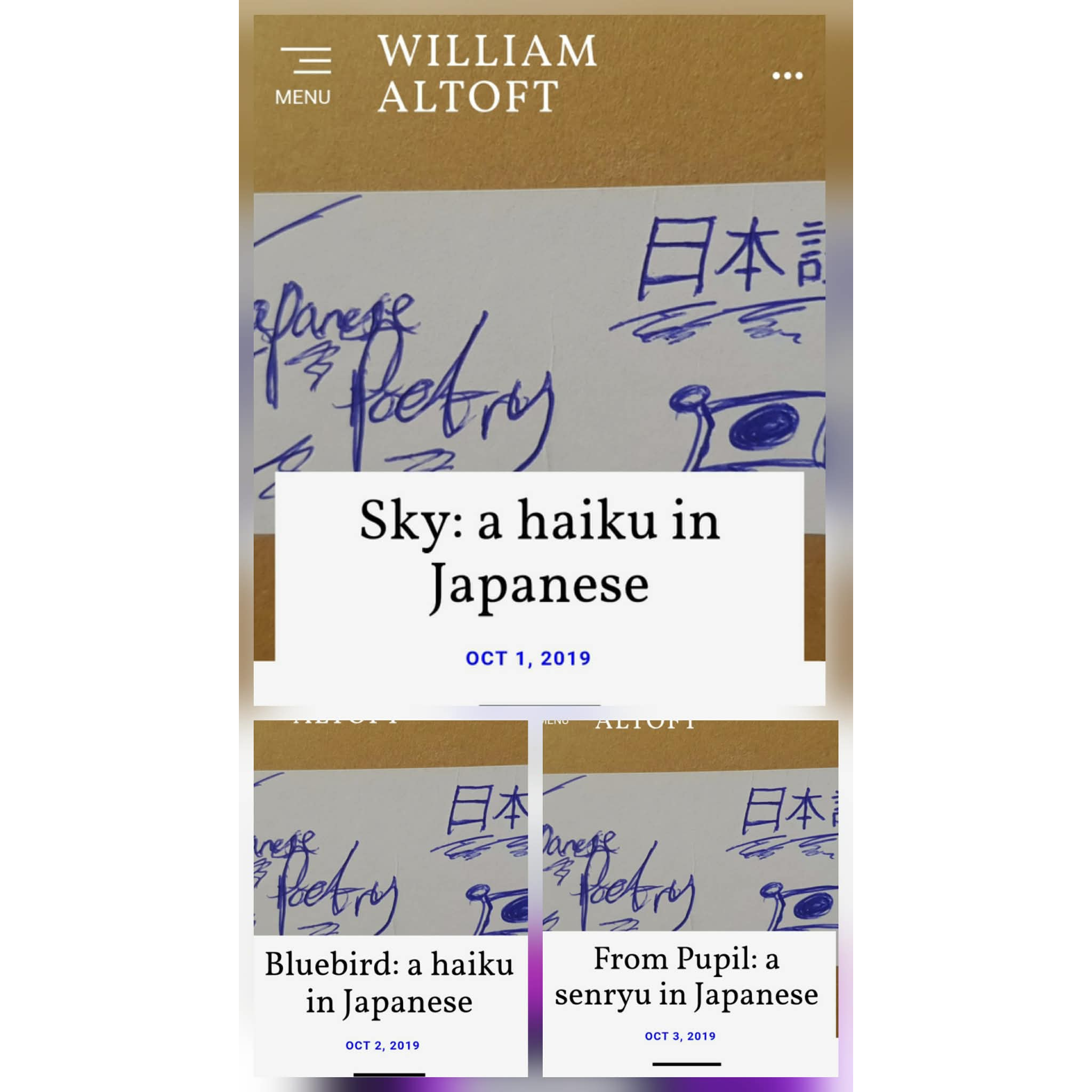 Poem #101, #102, & #103 - Two Haiku & A Senryu In Japanese episode artwork