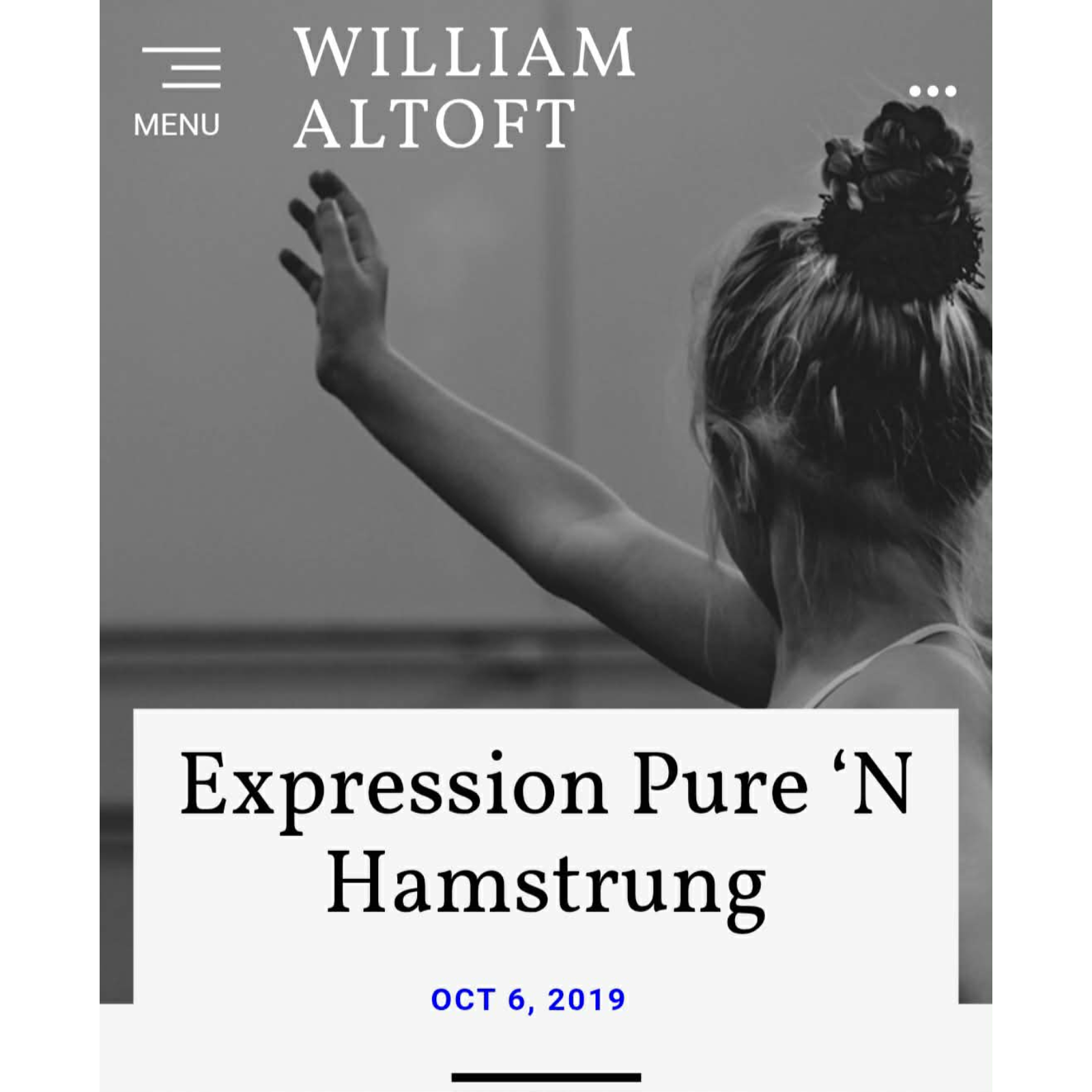 Poem #106 - Expression Pure ‘N Hamstrung  episode artwork