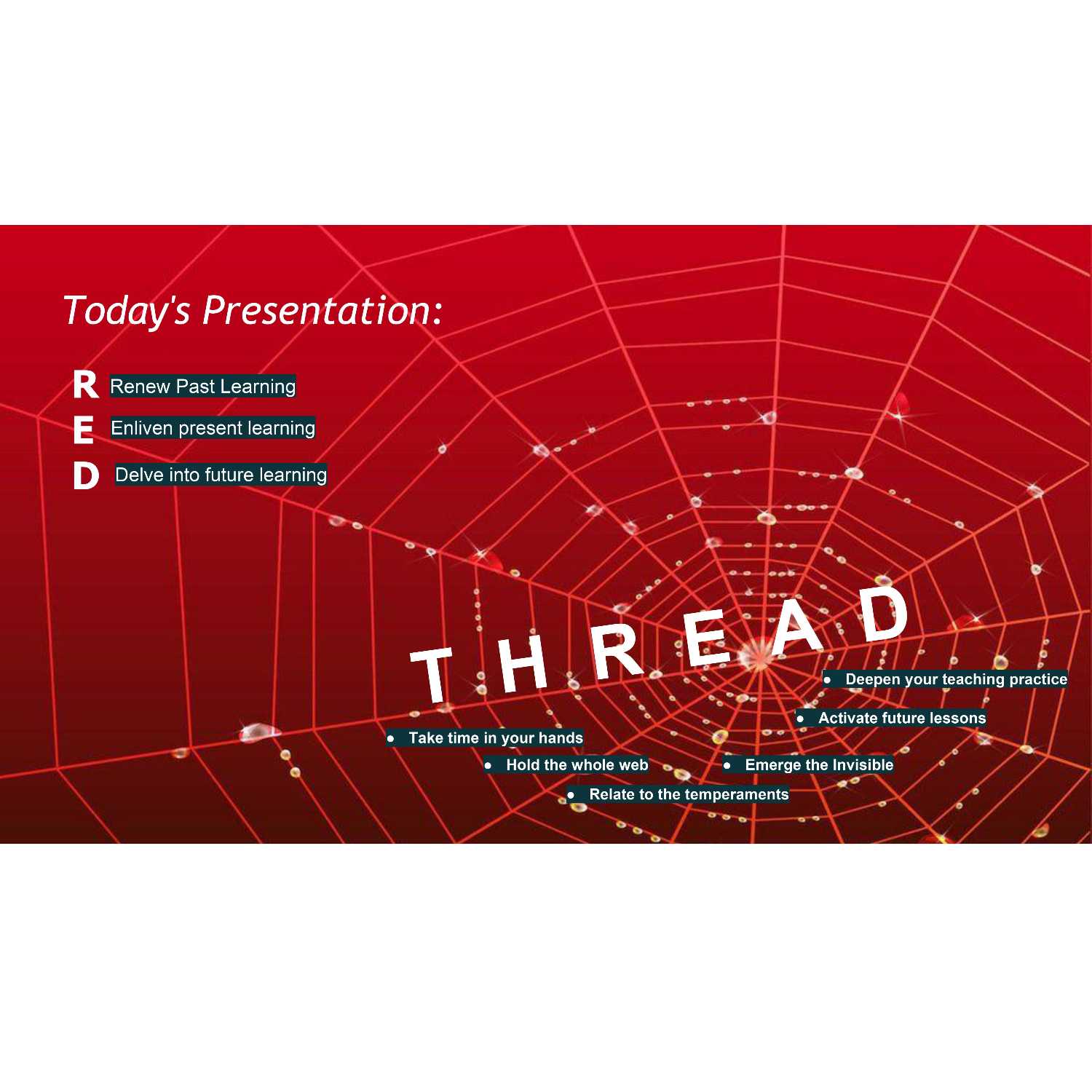 Integral Teaching Podcast Episode 15: The Red Thread