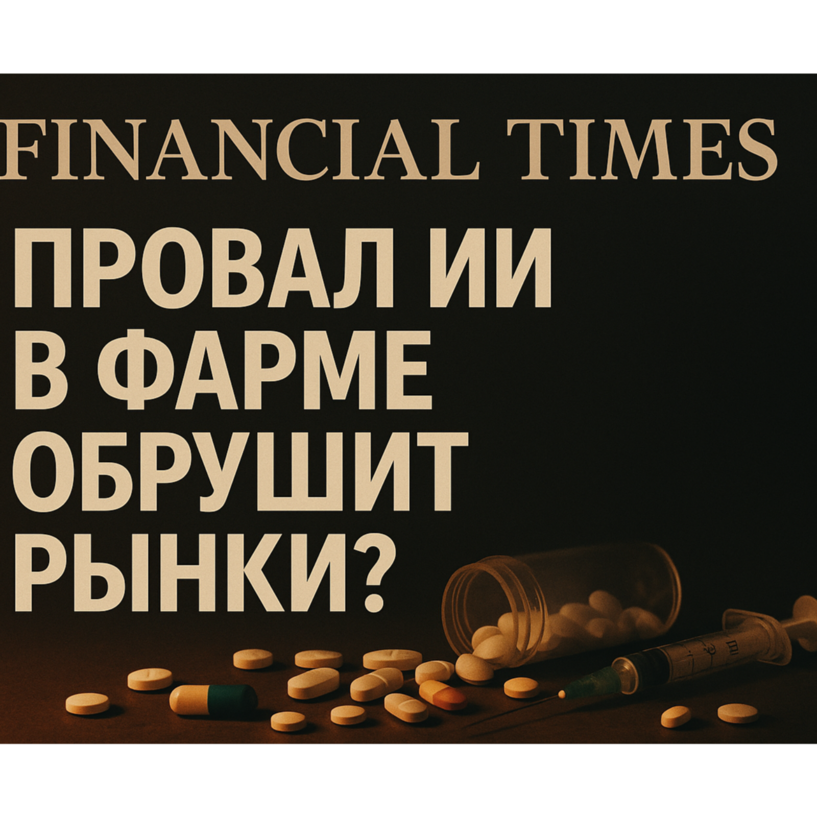 Financial Times: Провал ИИ в фарме обрушит рынки? episode artwork