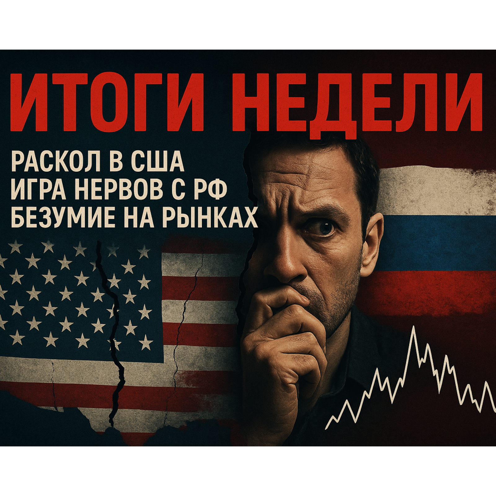 Итоги недели: раскол в США, игра нервов с РФ и безумие на рынках  episode artwork