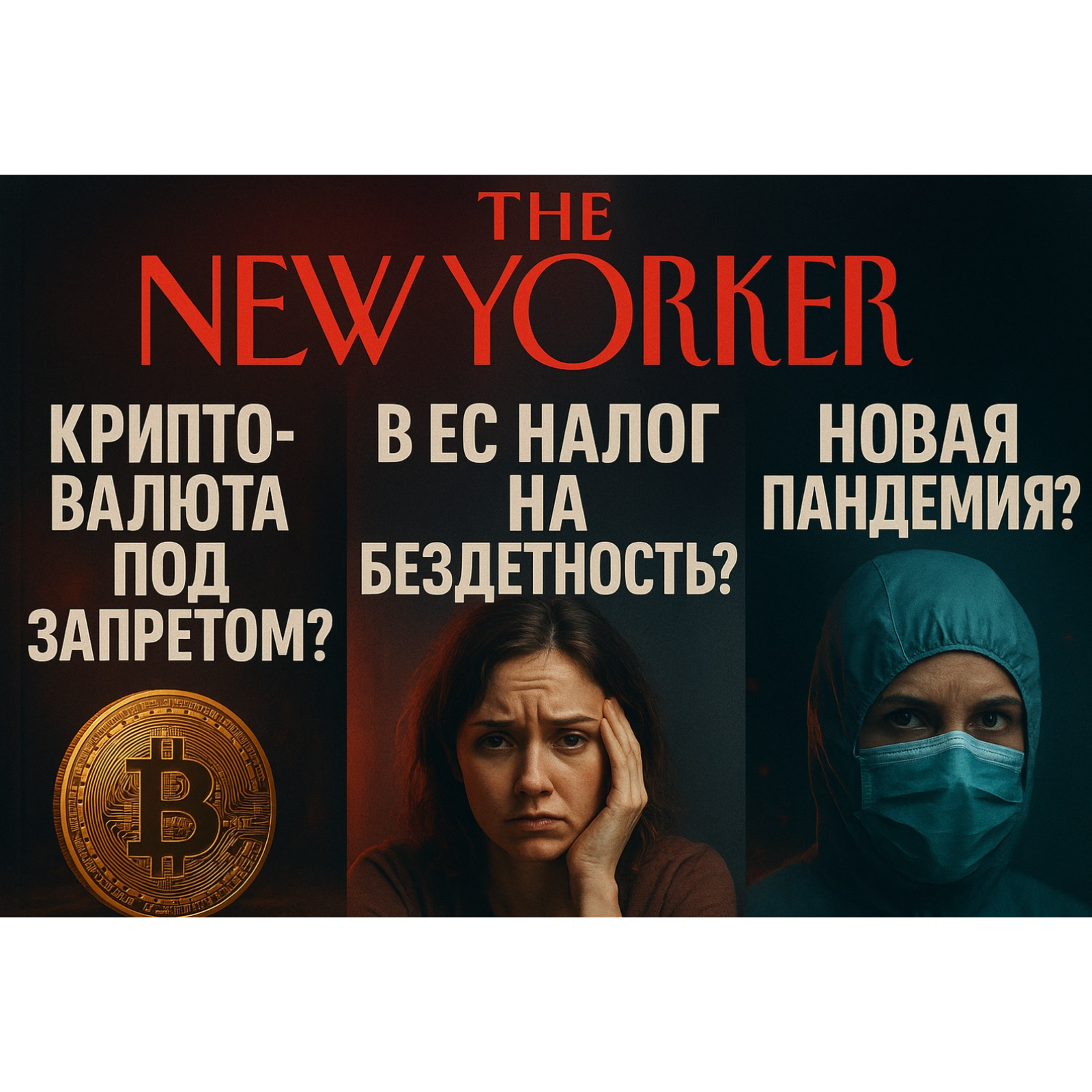 The New Yorker: Криптовалюта под запретом? В ЕС налог на бездетность? Новая пандемия? episode artwork