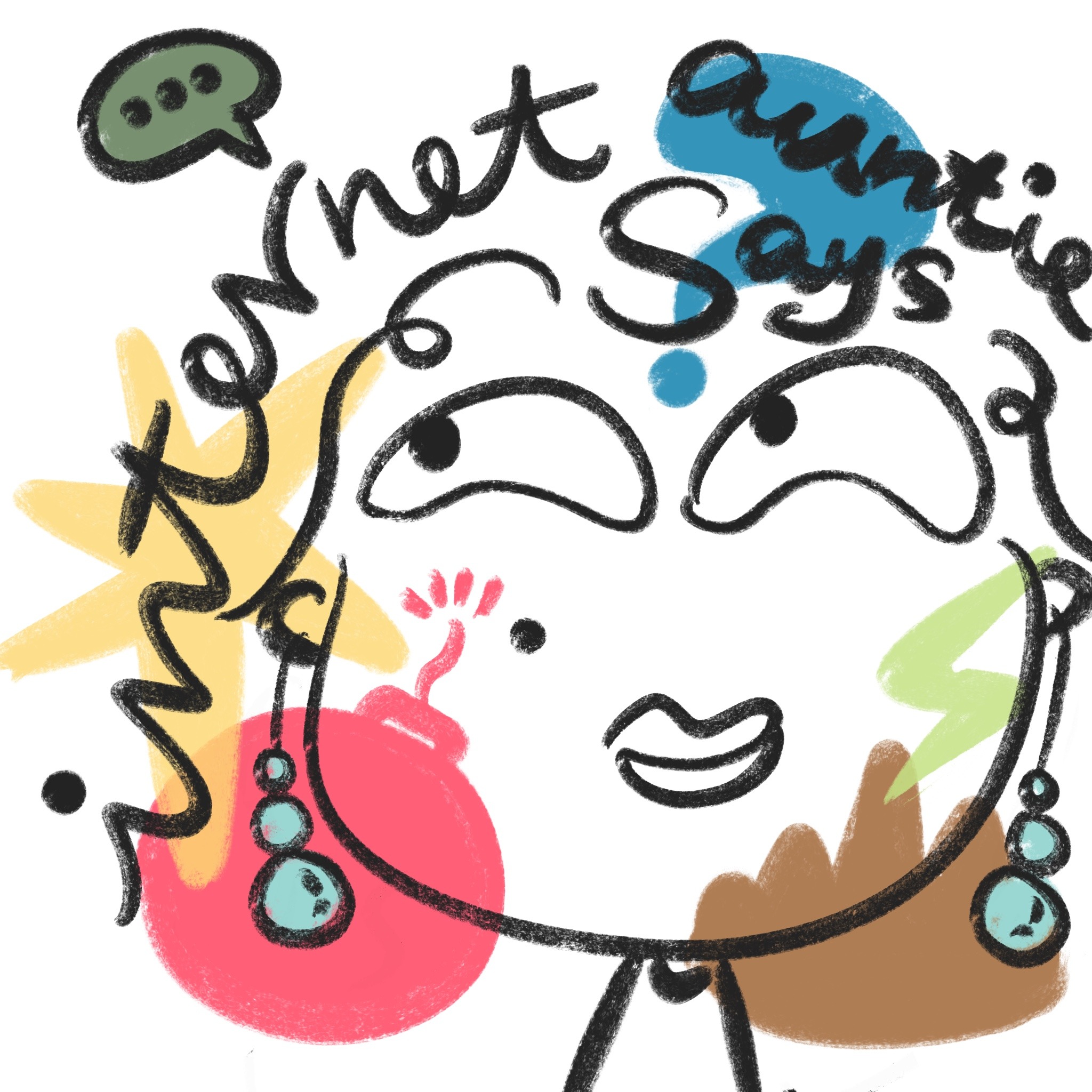 Internet Auntie Says podcast artwork