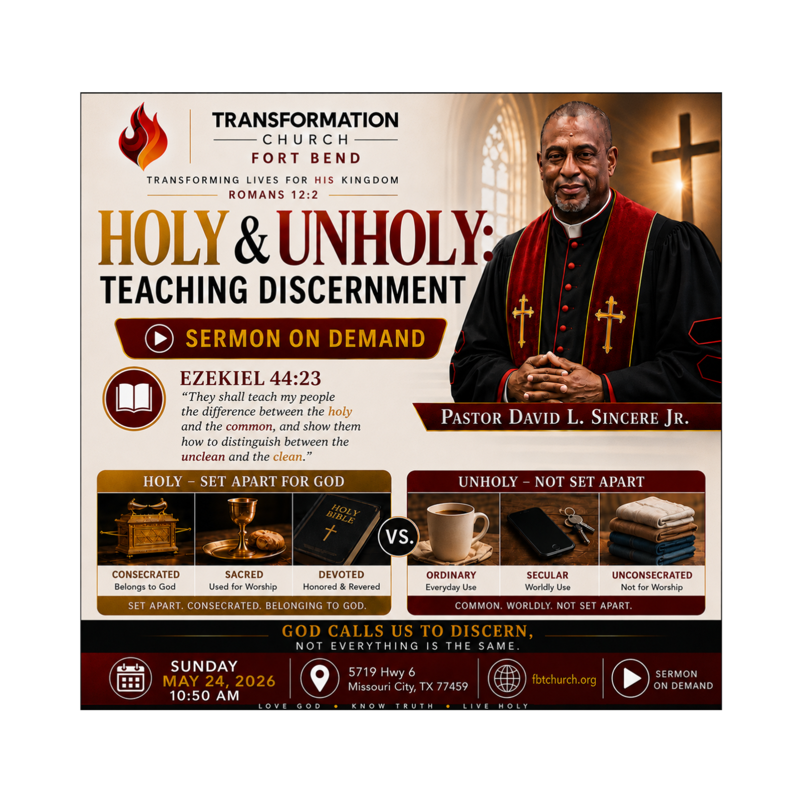 Holy and Unholy: Teaching Discernment