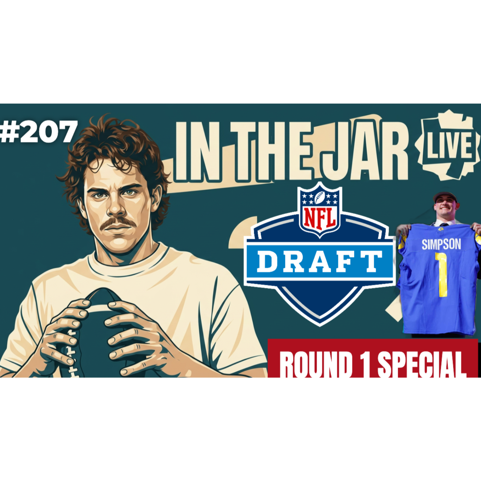 The RAMS GAMBLE on Ty Simpson | In the Jar Football Podcast episode artwork