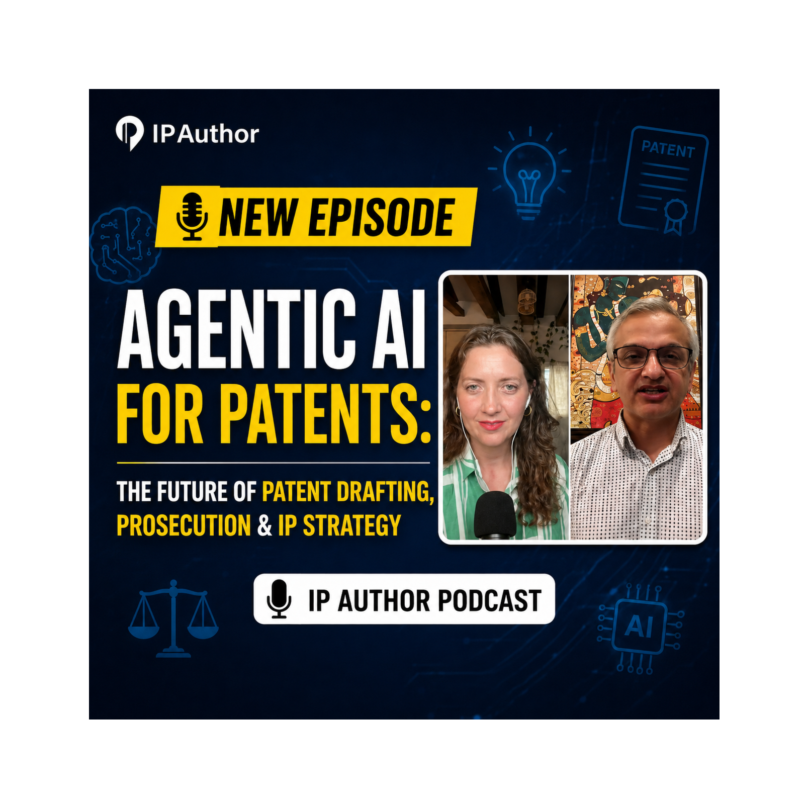 Agentic AI for Patents: The Future of Patent Drafting, Prosecution & IP Strategy episode artwork