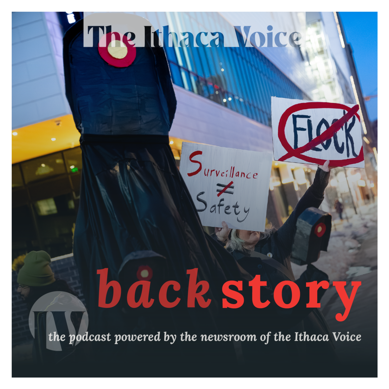 May 5, 2026 — Ithaca's long break up with 'Flock' AI police cameras episode artwork