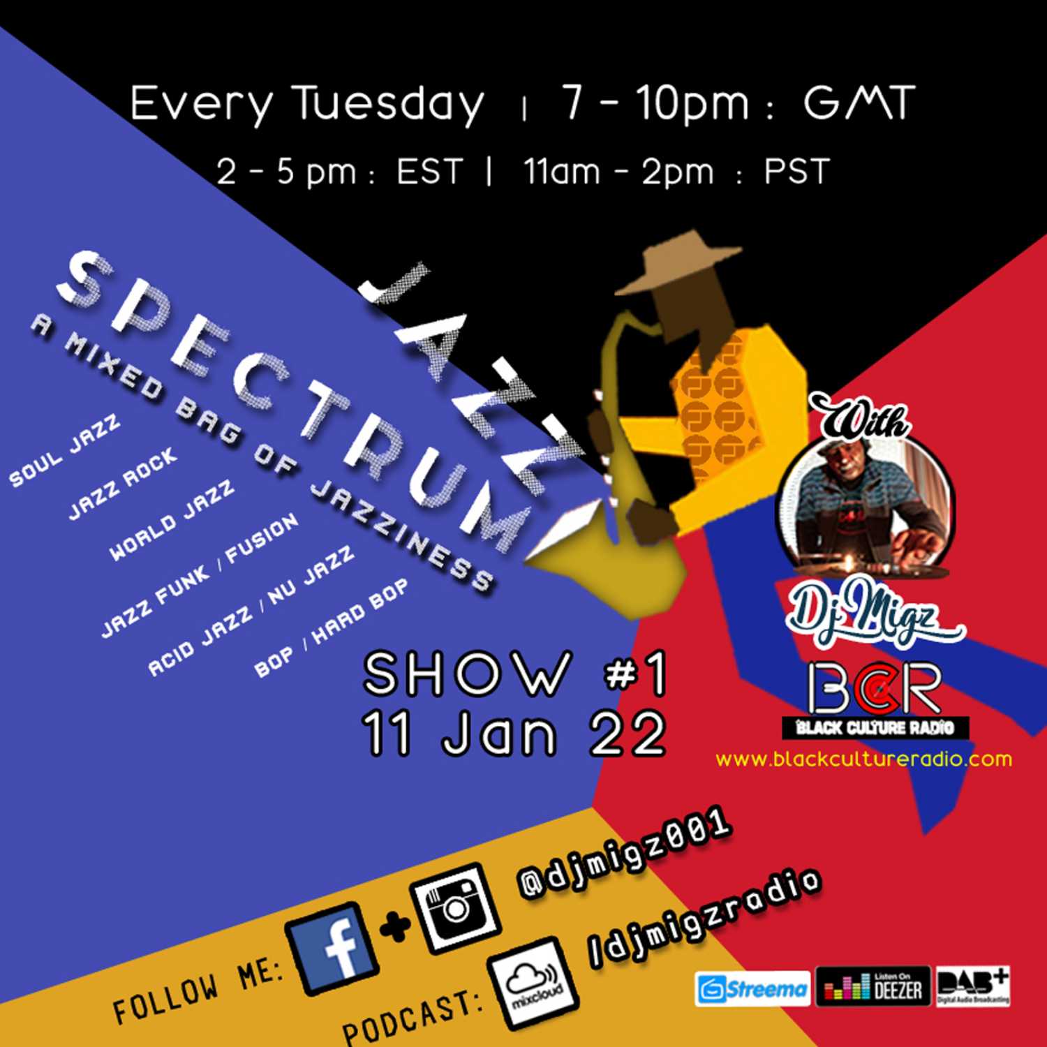 Moovin' Groovin' Radio Show with Dj Migz @ Black Culture Radio