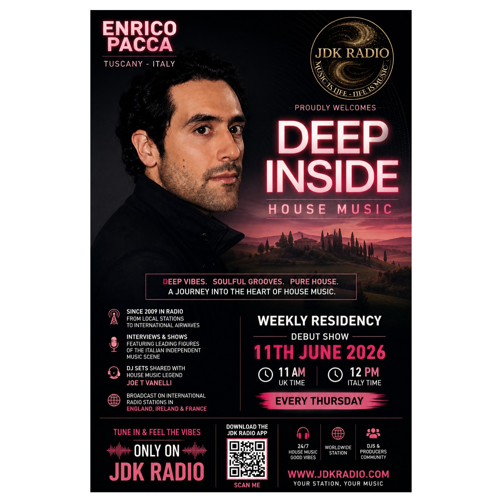 JDk Radio Deep Inside # House Music Show By Enrico Pacca