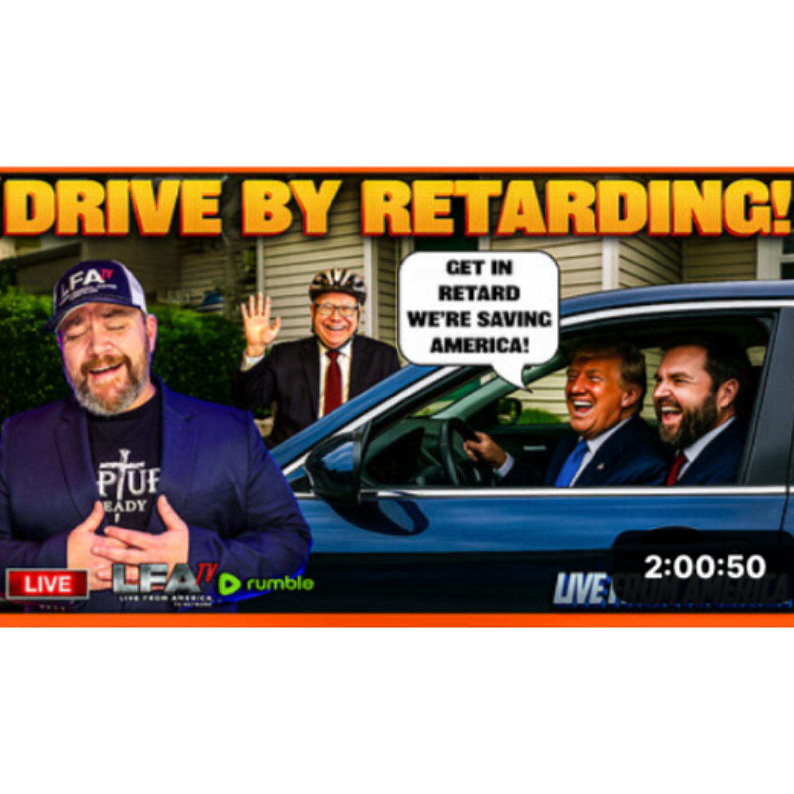 DRIVE BY RETARDING! | LIVE FROM AMERICA 12.5.25 11AM