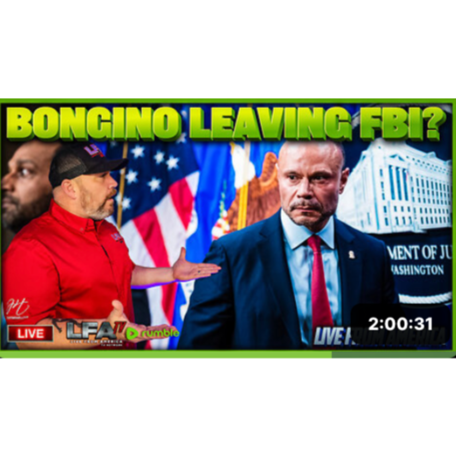 BONGINO LEAVING FBI? | LIVE FROM AMERICA 12.16.25 11AM