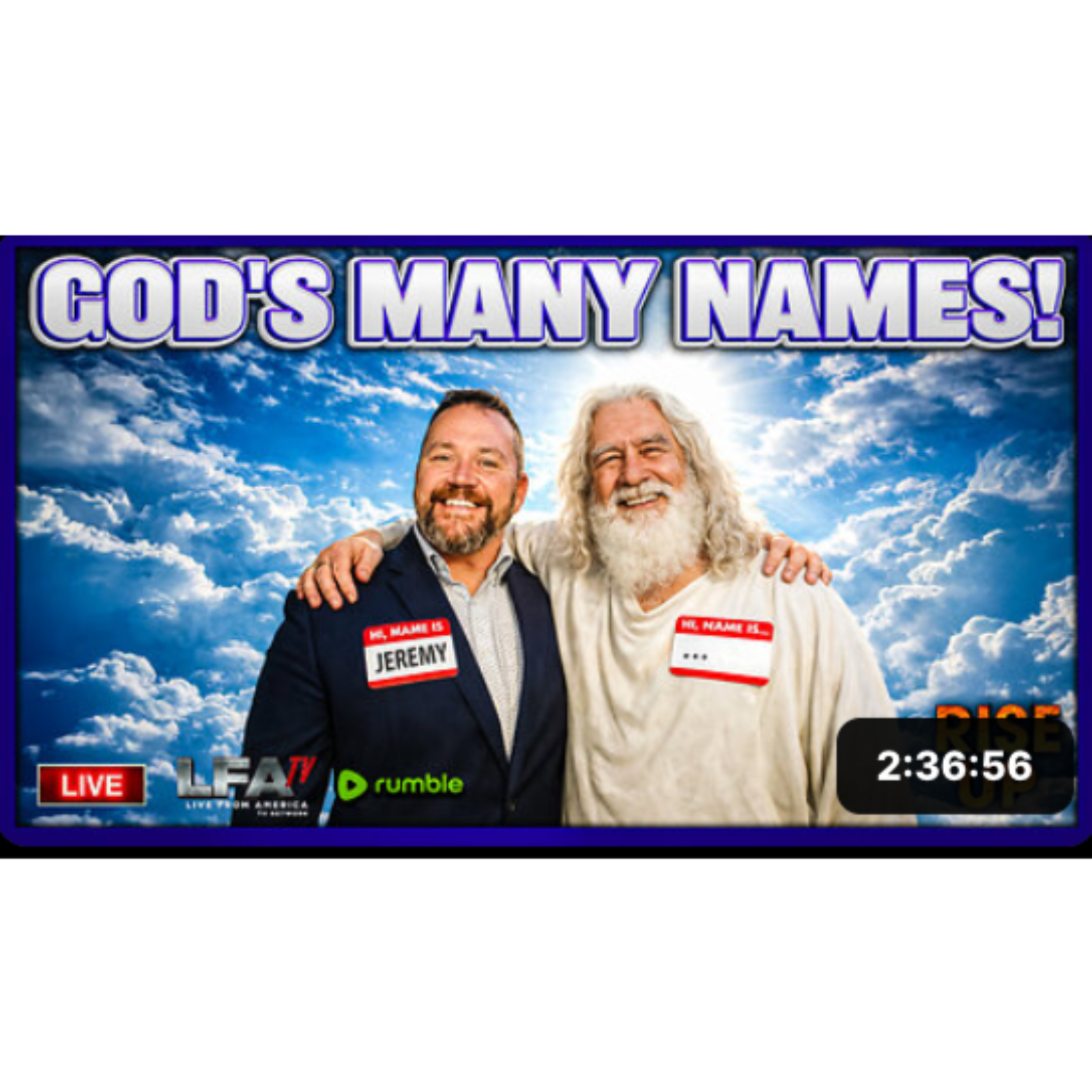 GOD'S MANY NAMES! | RISE UP 2.16.26 730AM