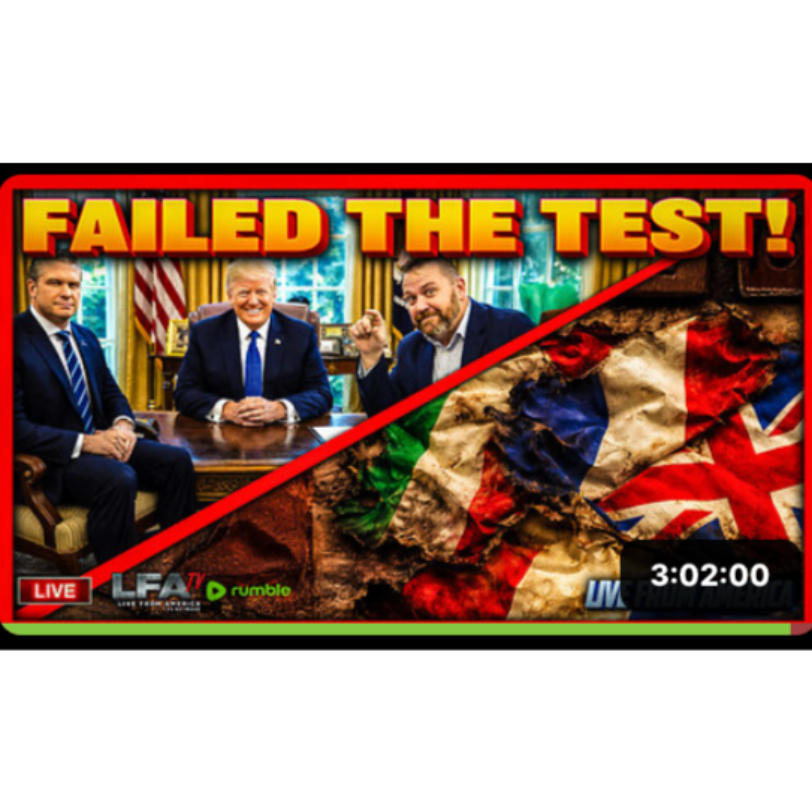 FAILED THE TEST! | LIVE FROM AMERICA 3.31.26 11AM