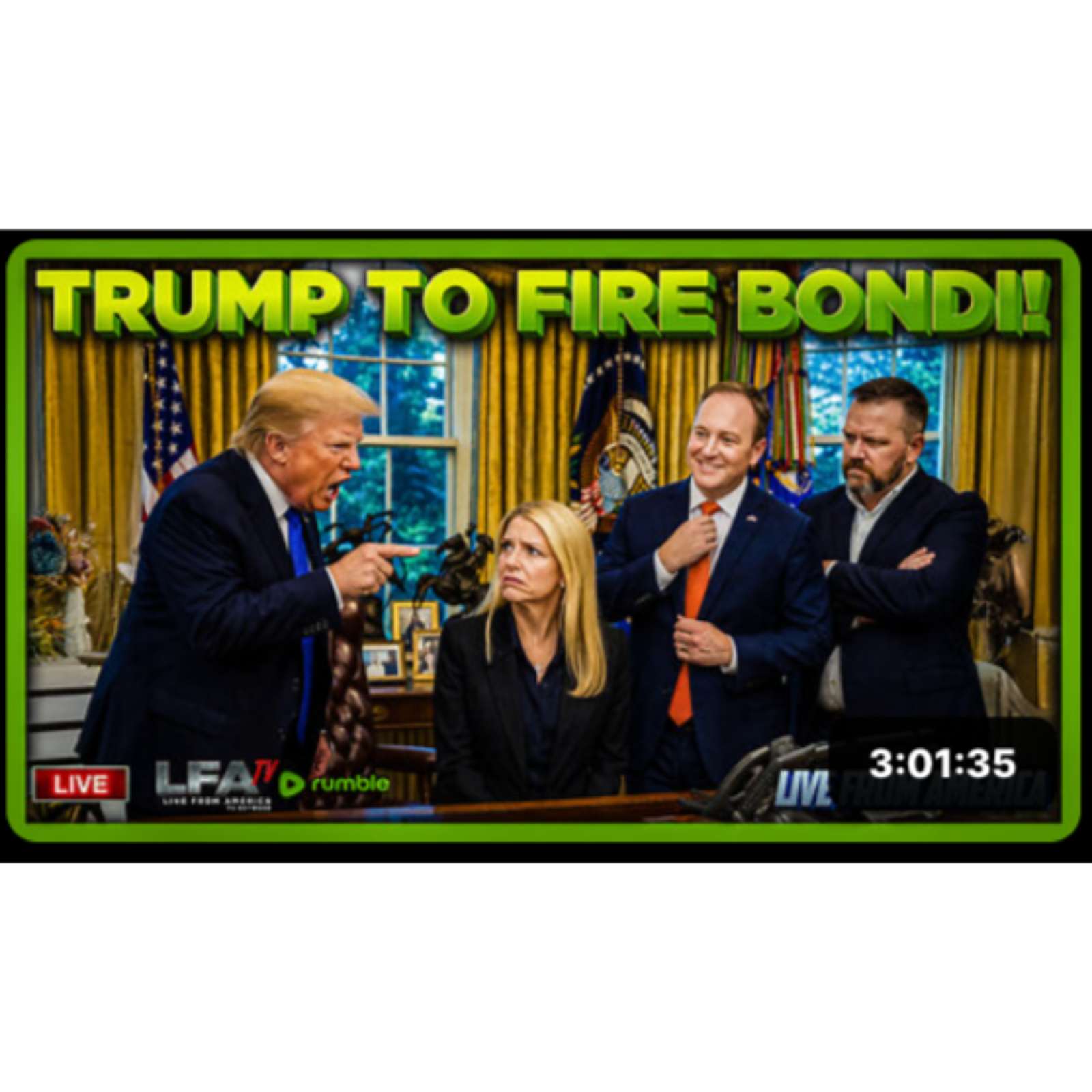 TRUMP TO FIRE BONDI! | LIVE FROM AMERICA 4.2.26 11AM
