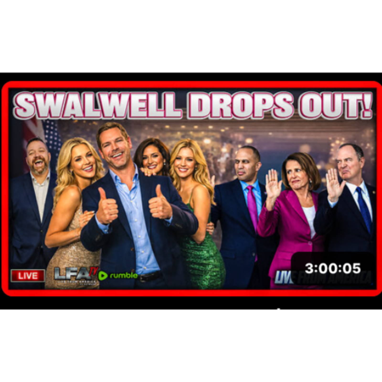 SWALWELL DROPS OUT! | LIVE FROM AMERICA 4.13.26 11AM LFA TV 124K followers  Tip  113  0  Repost