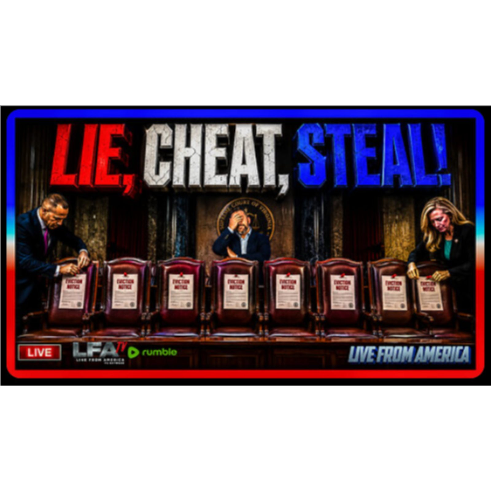LIE, CHEAT, STEAL! | LIVE FROM AMERICA 5.11.26 11AM episode artwork