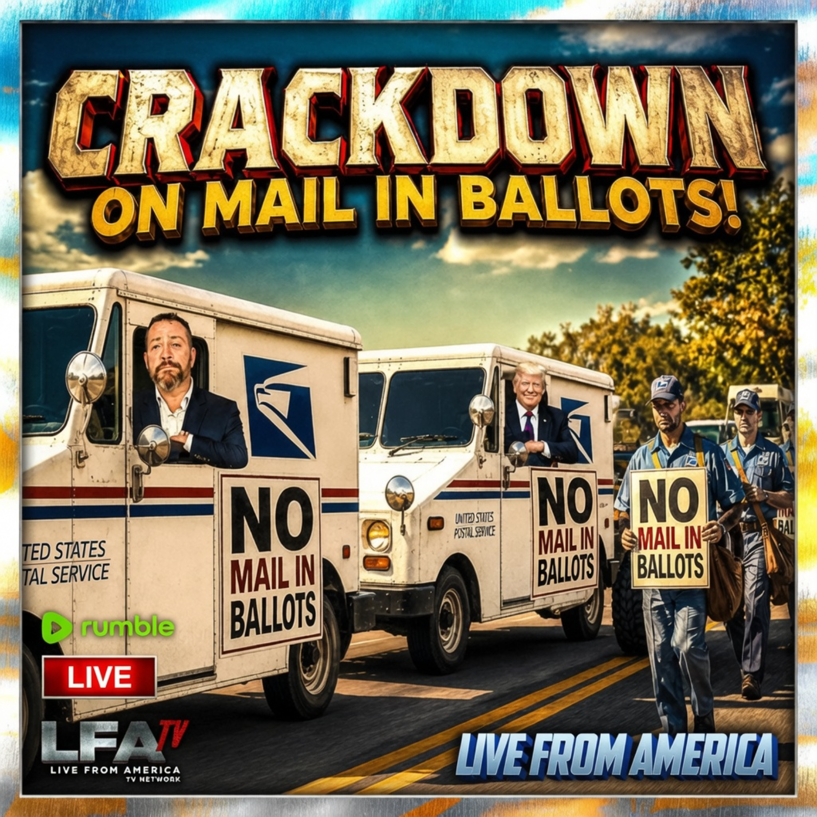 CRACKDOWN ON MAIL IN BALLOTS! | LIVE FROM AMERICA 7.20.26 11AM episode artwork