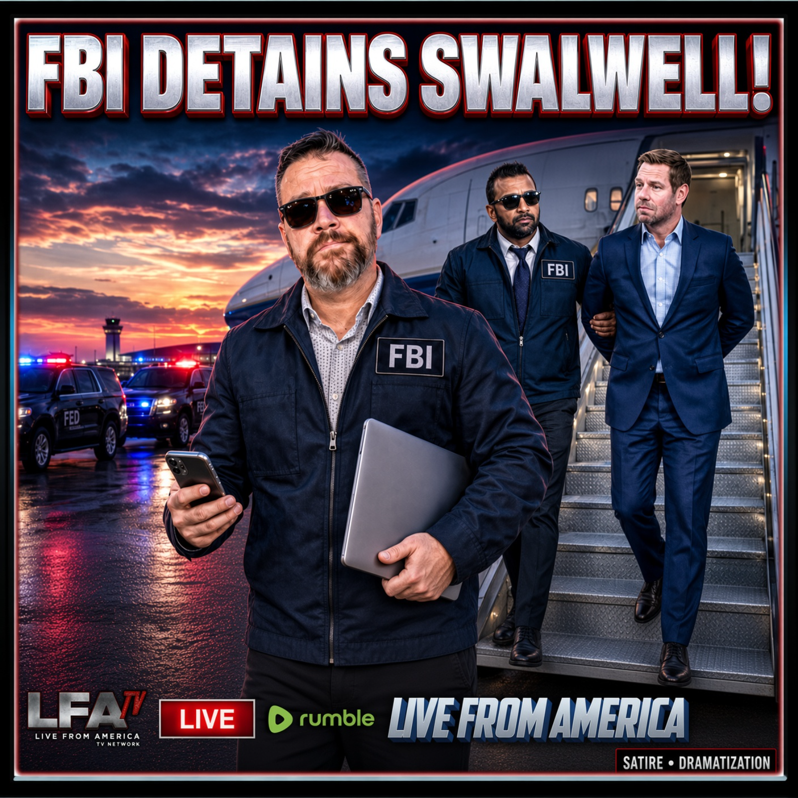 FBI DETAINS SWALWELL! | LIVE FROM AMERICA 8.20.26 11AM episode artwork