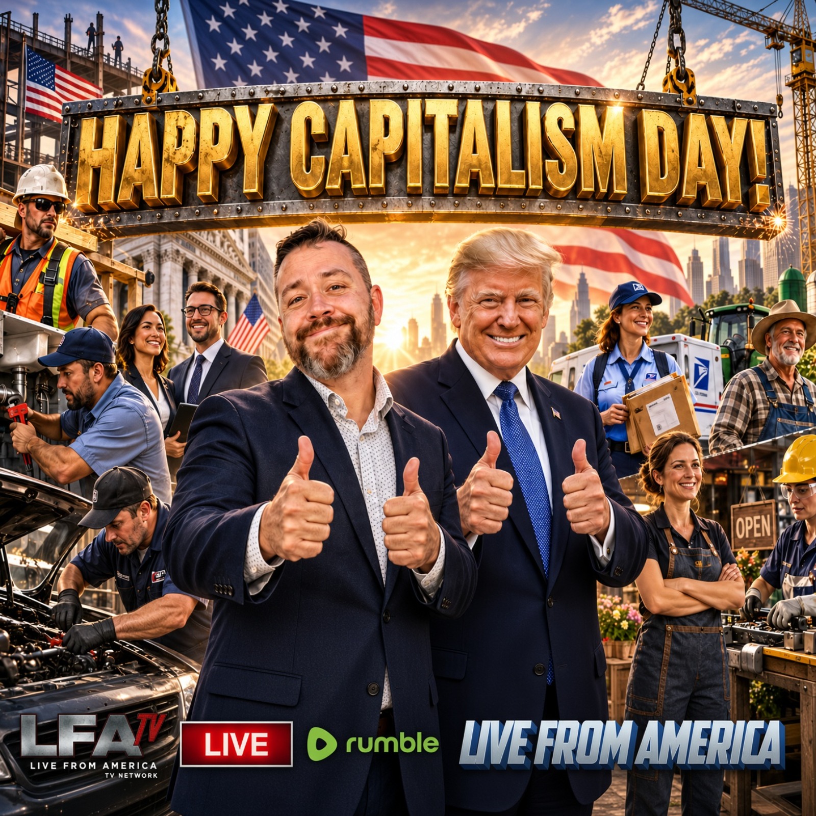 HAPPY CAPITALISM DAY! | LIVE FROM AMERICA 9.7.26 11AM