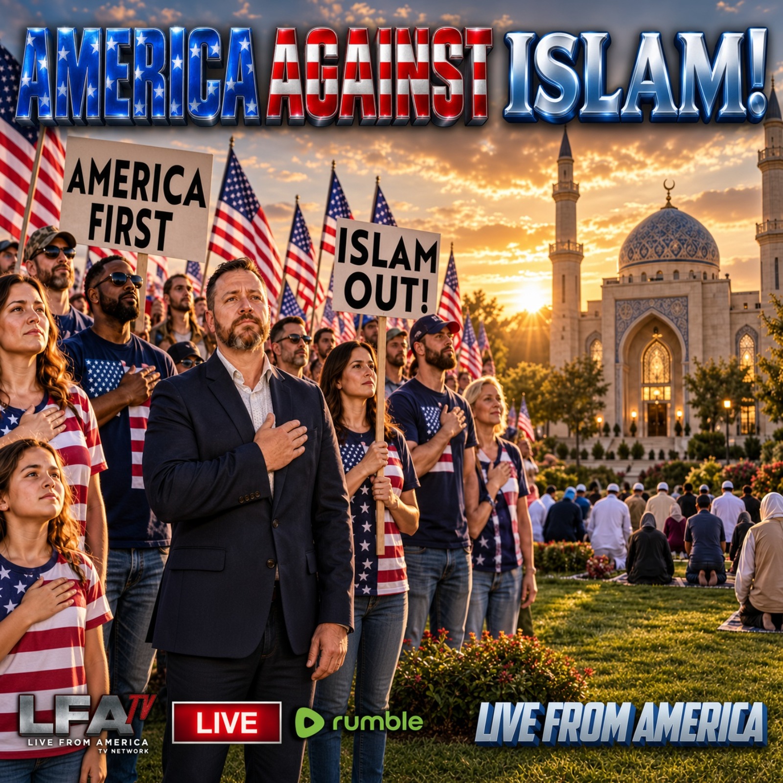 AMERICA AGAINST ISLAM! | LIVE FROM AMERICA 9.14.26 11AM