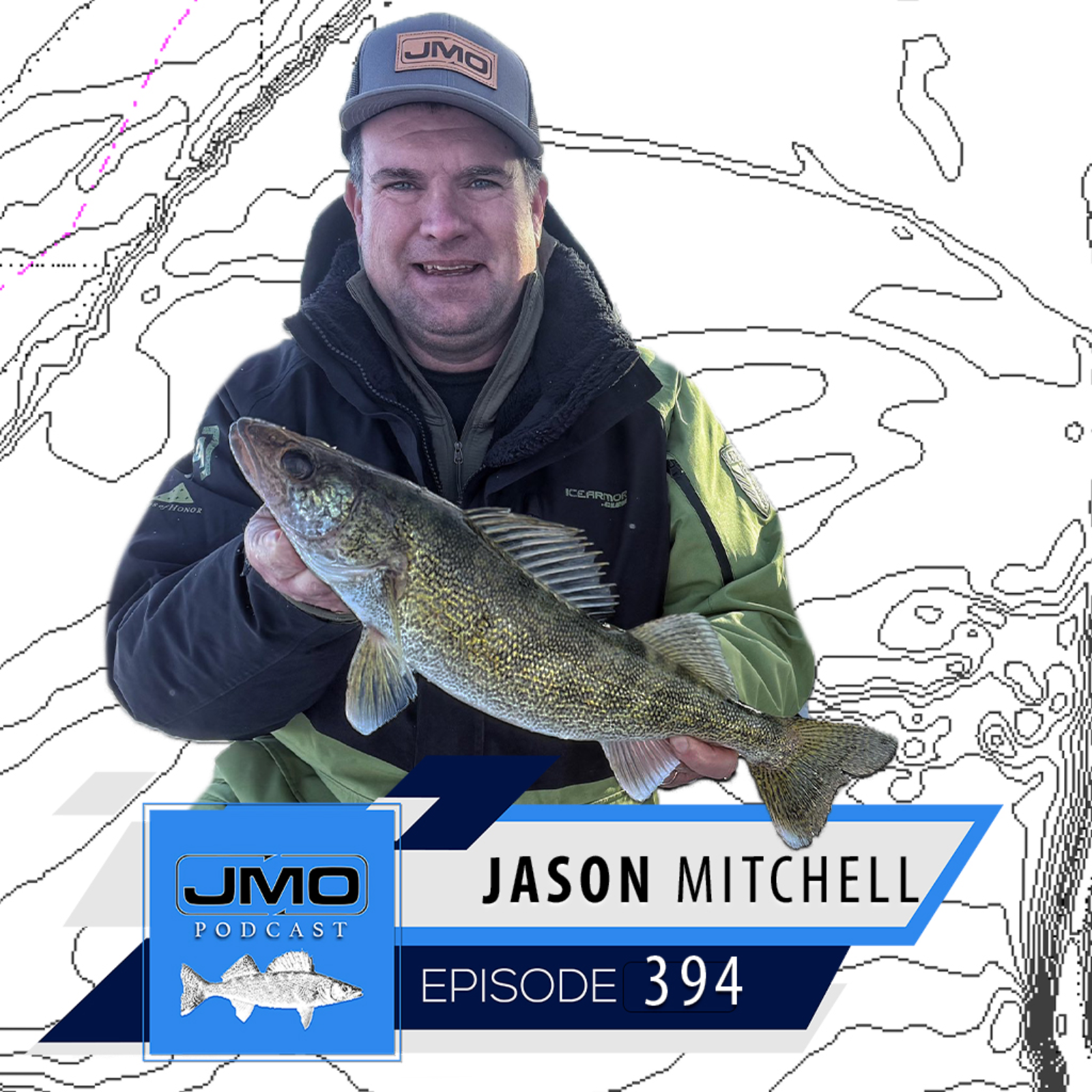 Late Ice Walleyes w/ Jason Mitchell | JMO Fishing 394