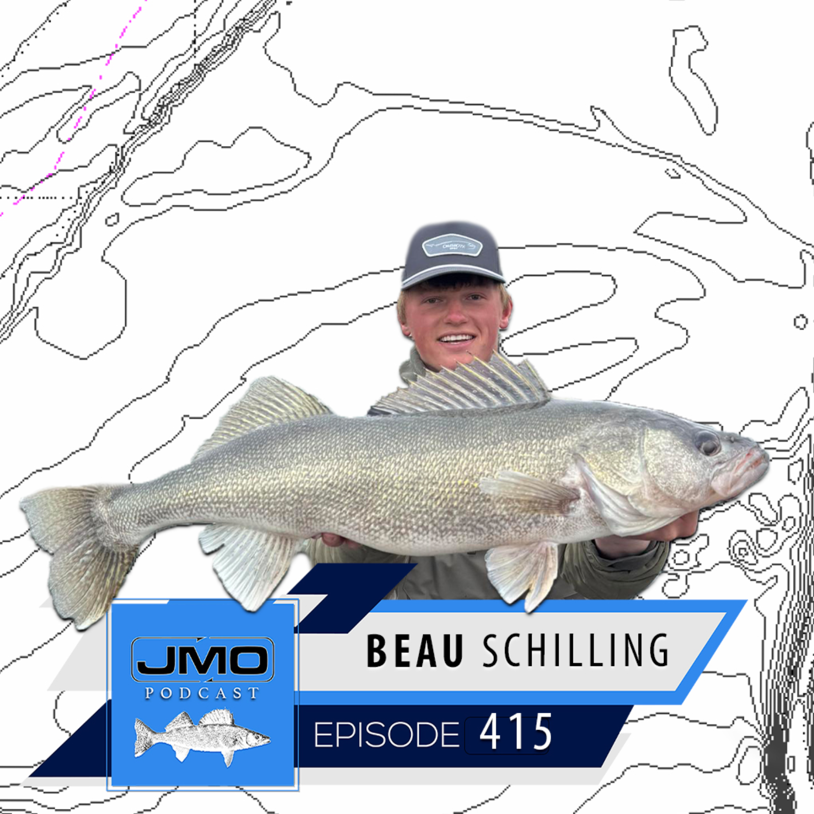Lake Oahe Giant Walleyes w/ Beau Schilling | JMO Fishing 415