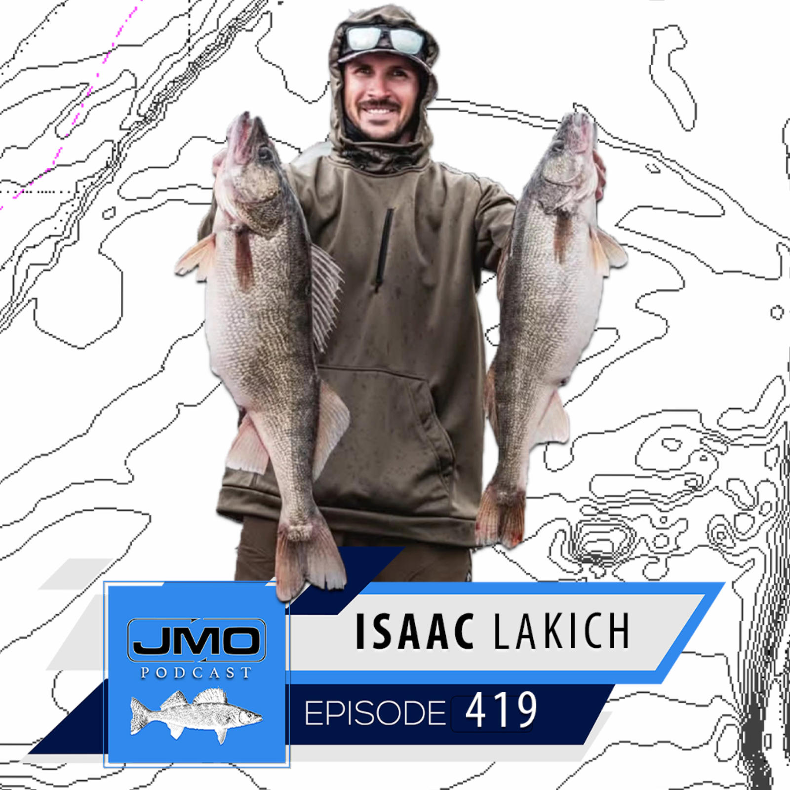 Catching Big Spooky Walleyes In Shallow Water w/ Isaac Lakich | JMO Fishing 419