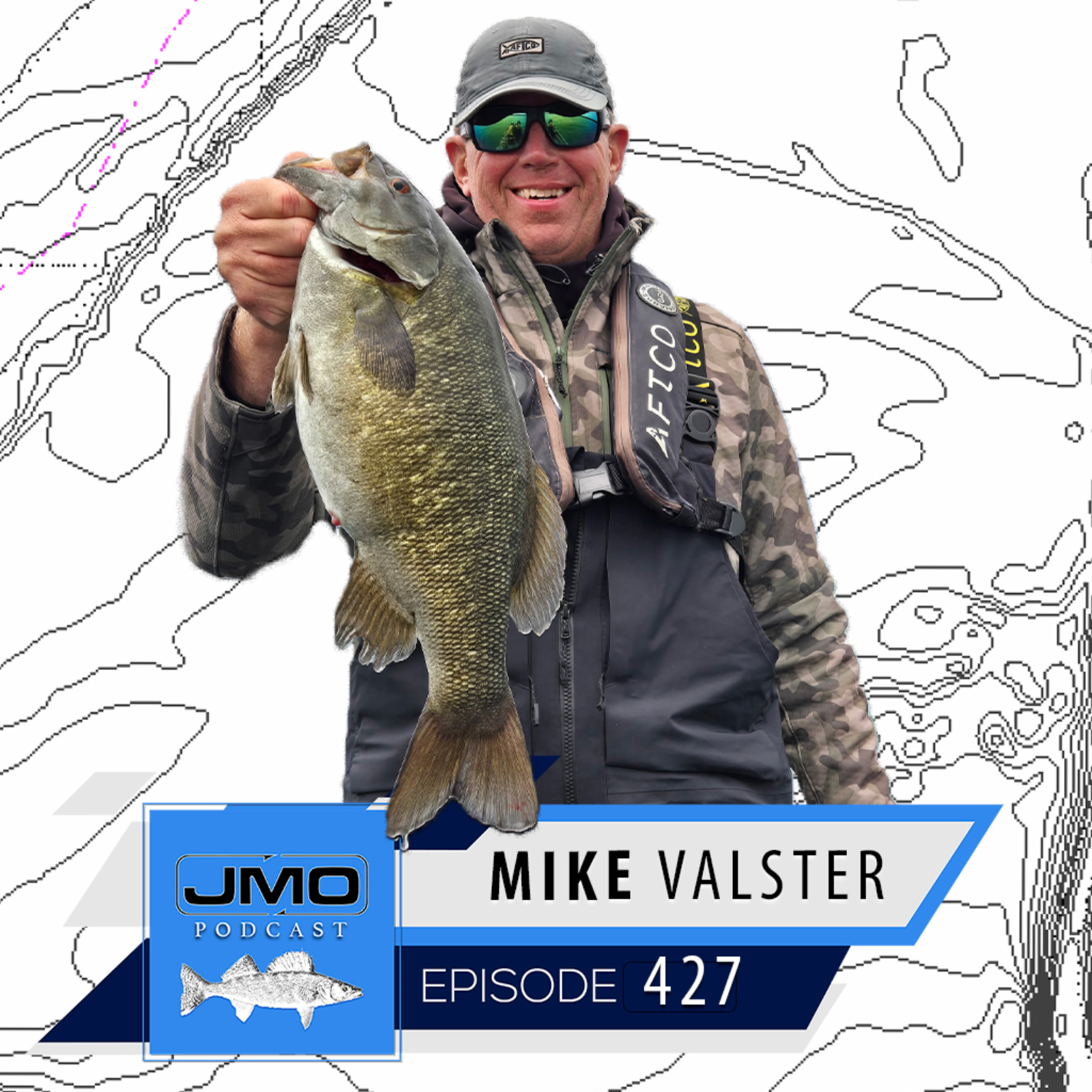 AFTCO Walleye Throwdown w/ Mike Valster | JMO Fishing 427 episode artwork