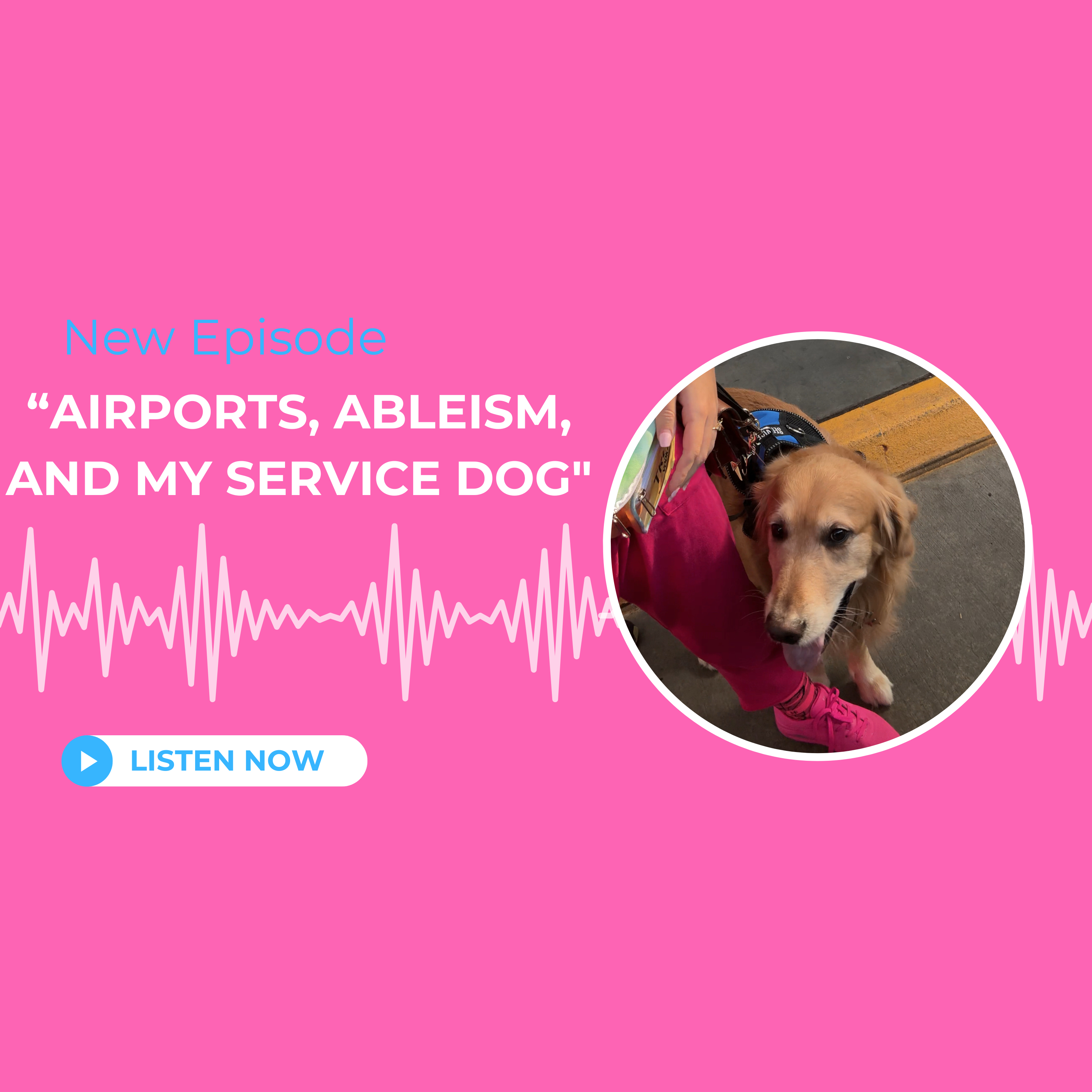 "Airports, Ableism, and My Service Dog" episode artwork