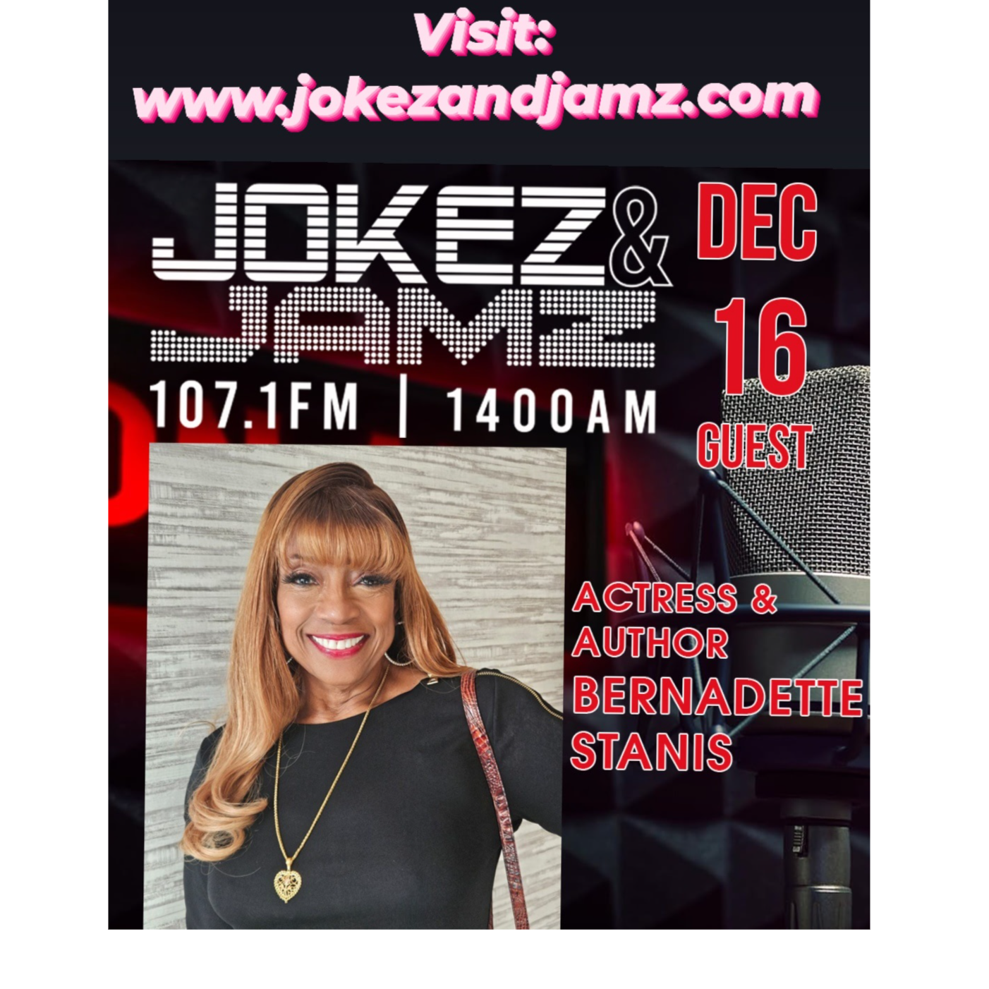 Jokez and Jamz present Bernadette Stanis and Shanice! episode artwork