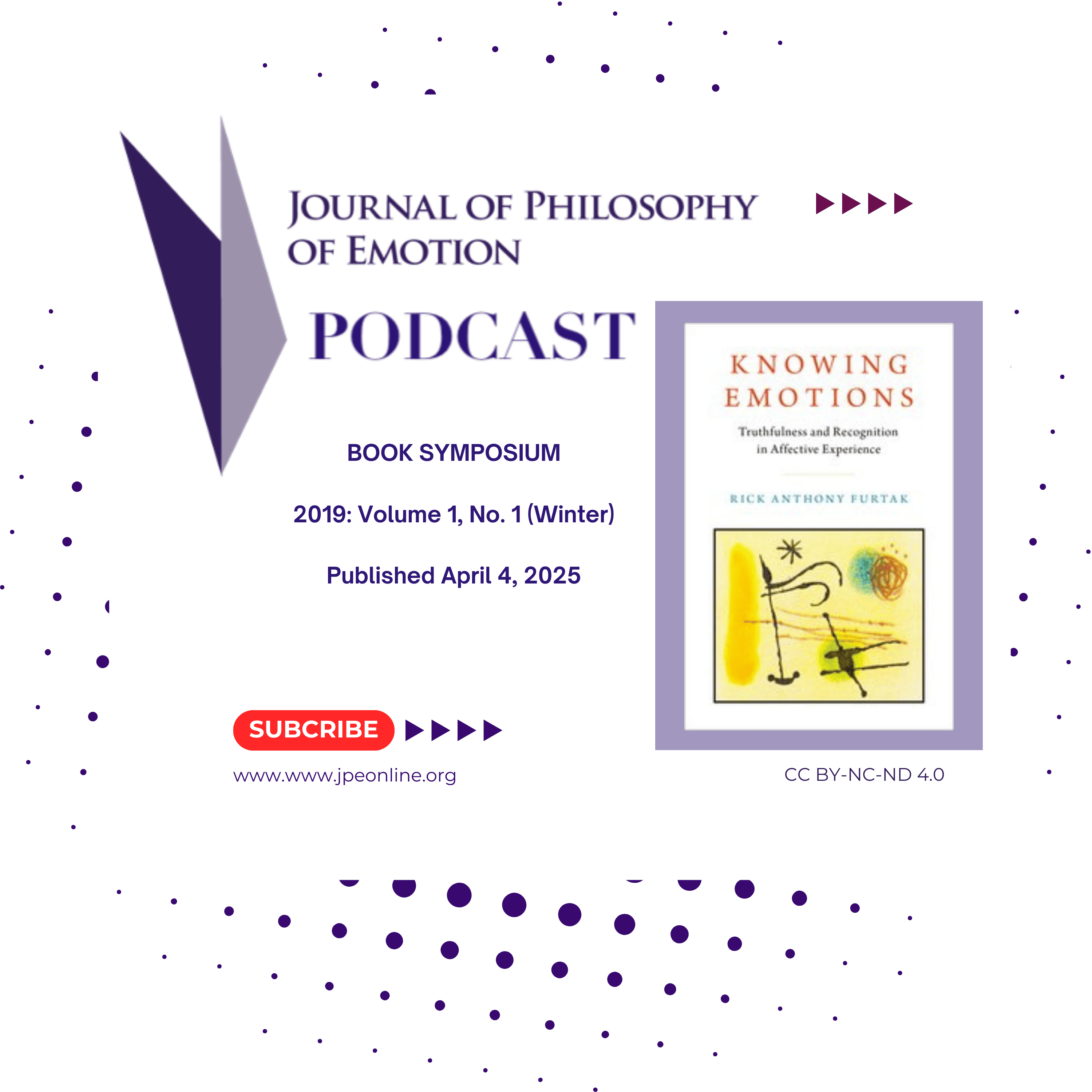 Journal of Philosophy of Emotion Podcast
