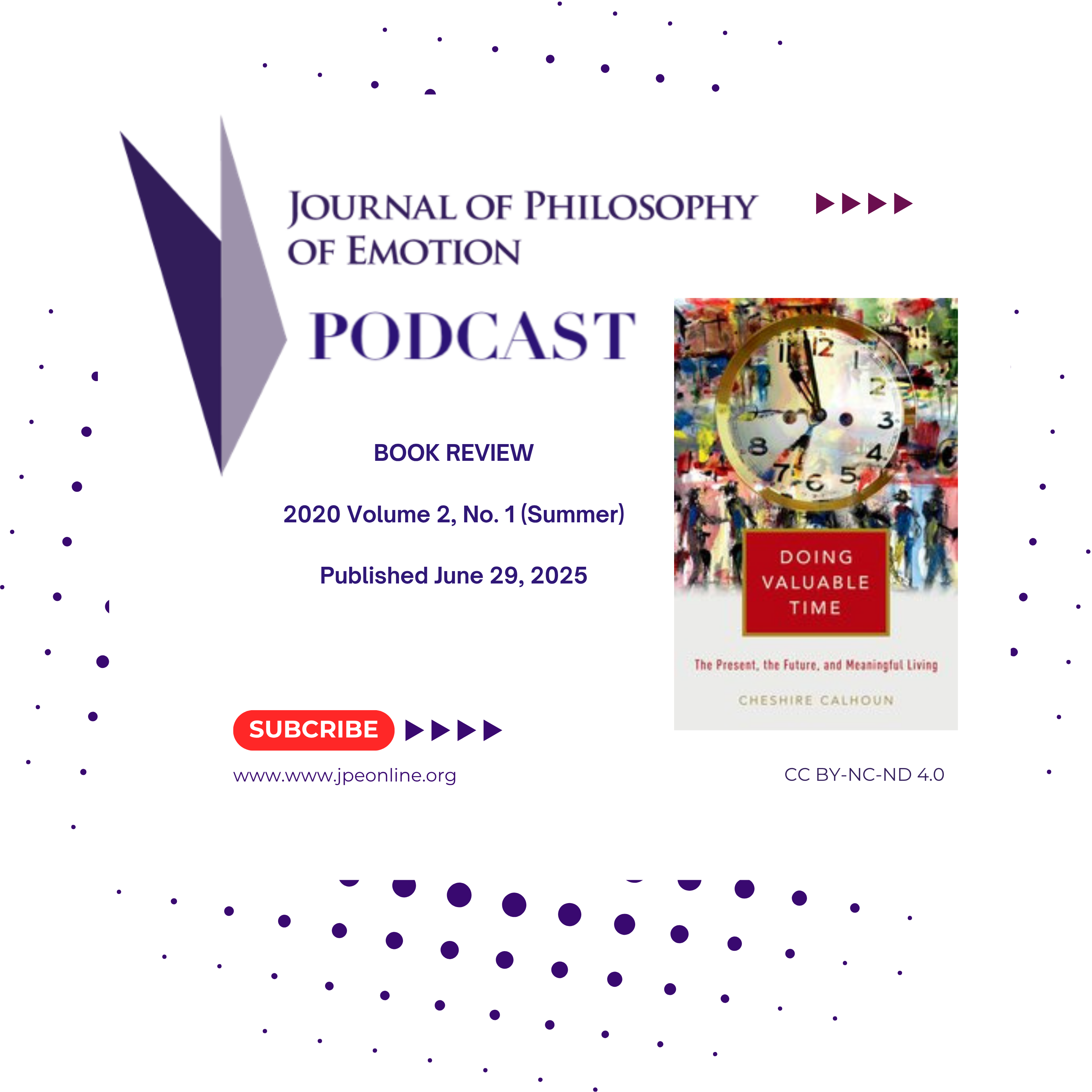 JPE Book Review: Doing Valuable Time by Cheshire Calhoun episode artwork
