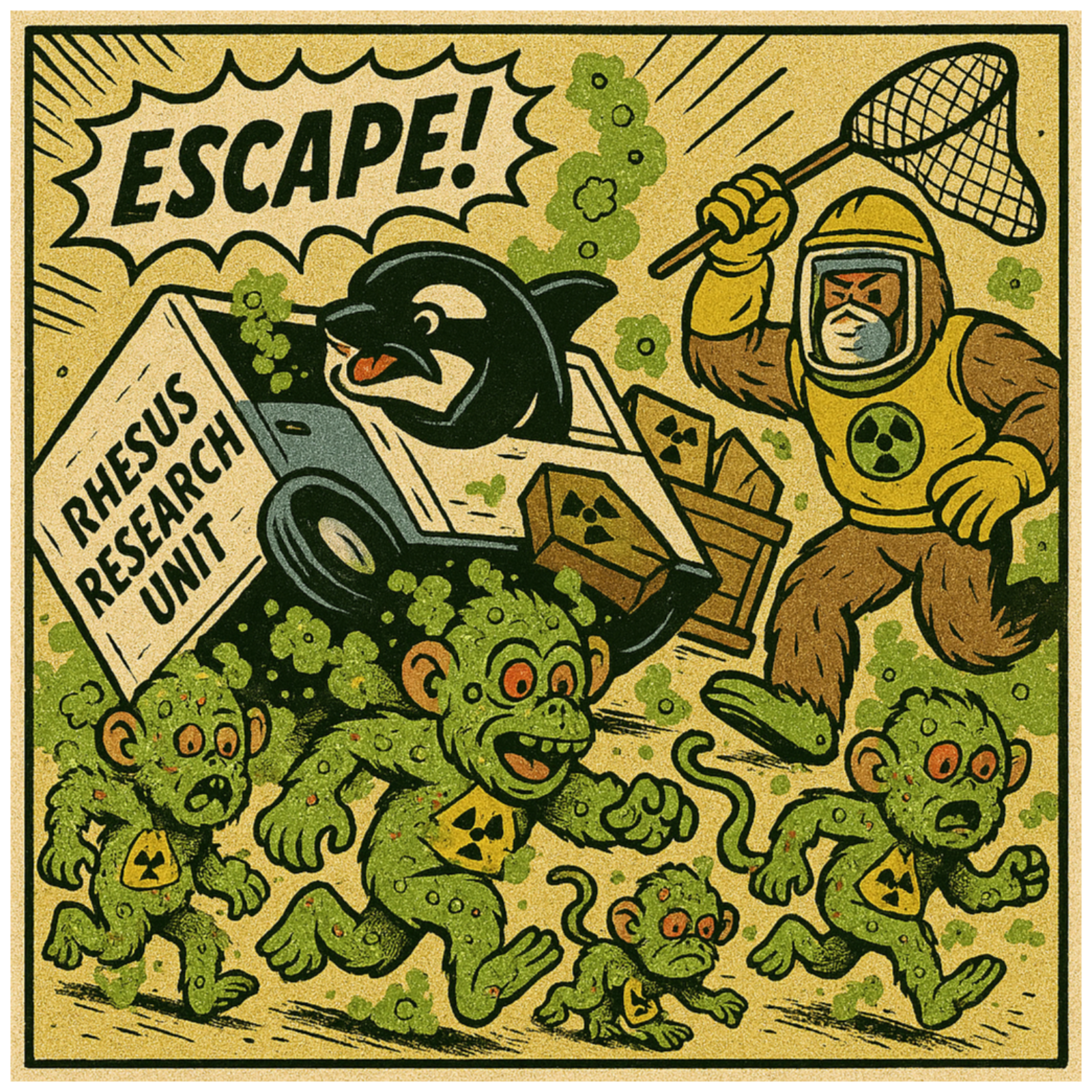 Fringey Mini - I'm sure they got all the infected monkeys by now