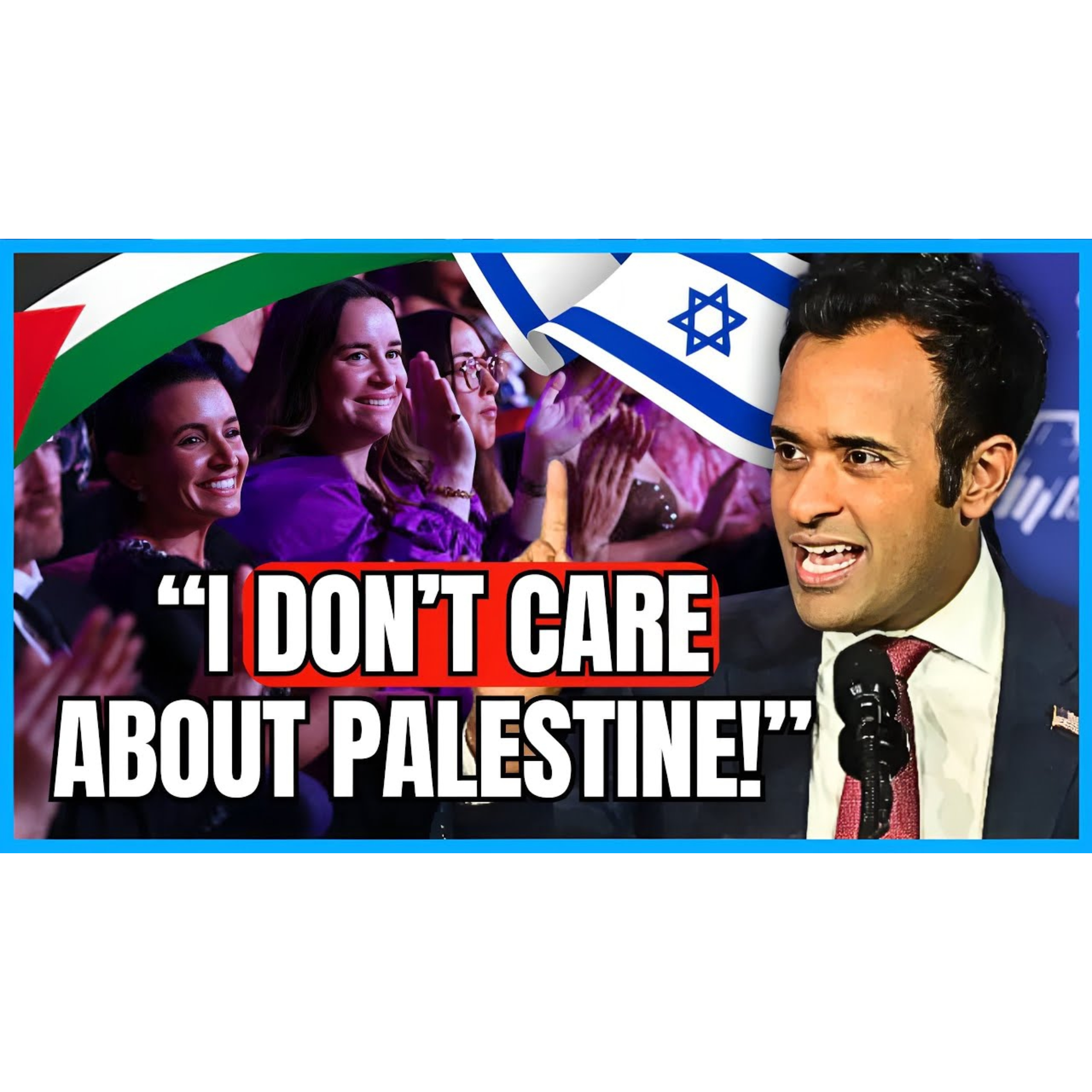 Vivek Ramaswamy ENDS The Two State Delusion Live On Stage - Jewish Crowd Erupts!