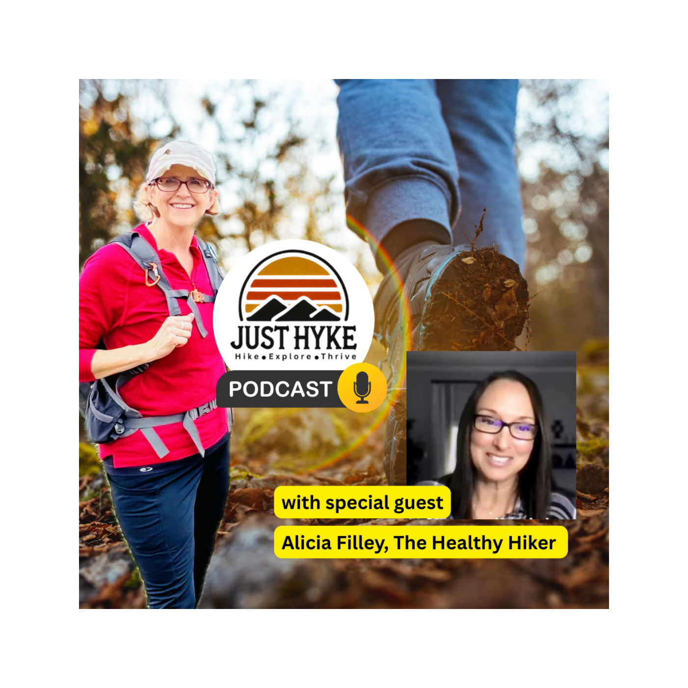 Just Hyke Podcast: Strong Knees & Smarter Trails with Alicia Filley, The Healthy Hiker