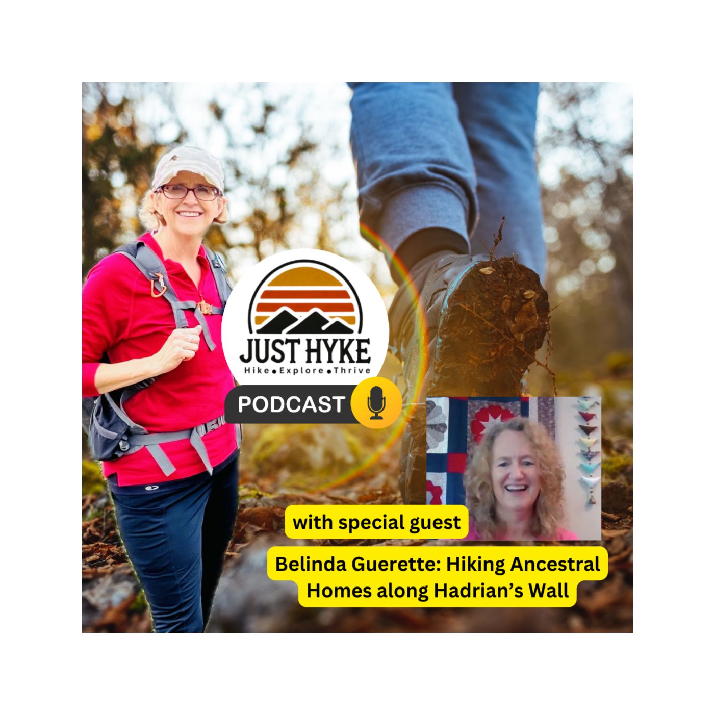 Just Hyke Podcast: Healing Miles on Hadrian’s Wall with Belinda Guerette
