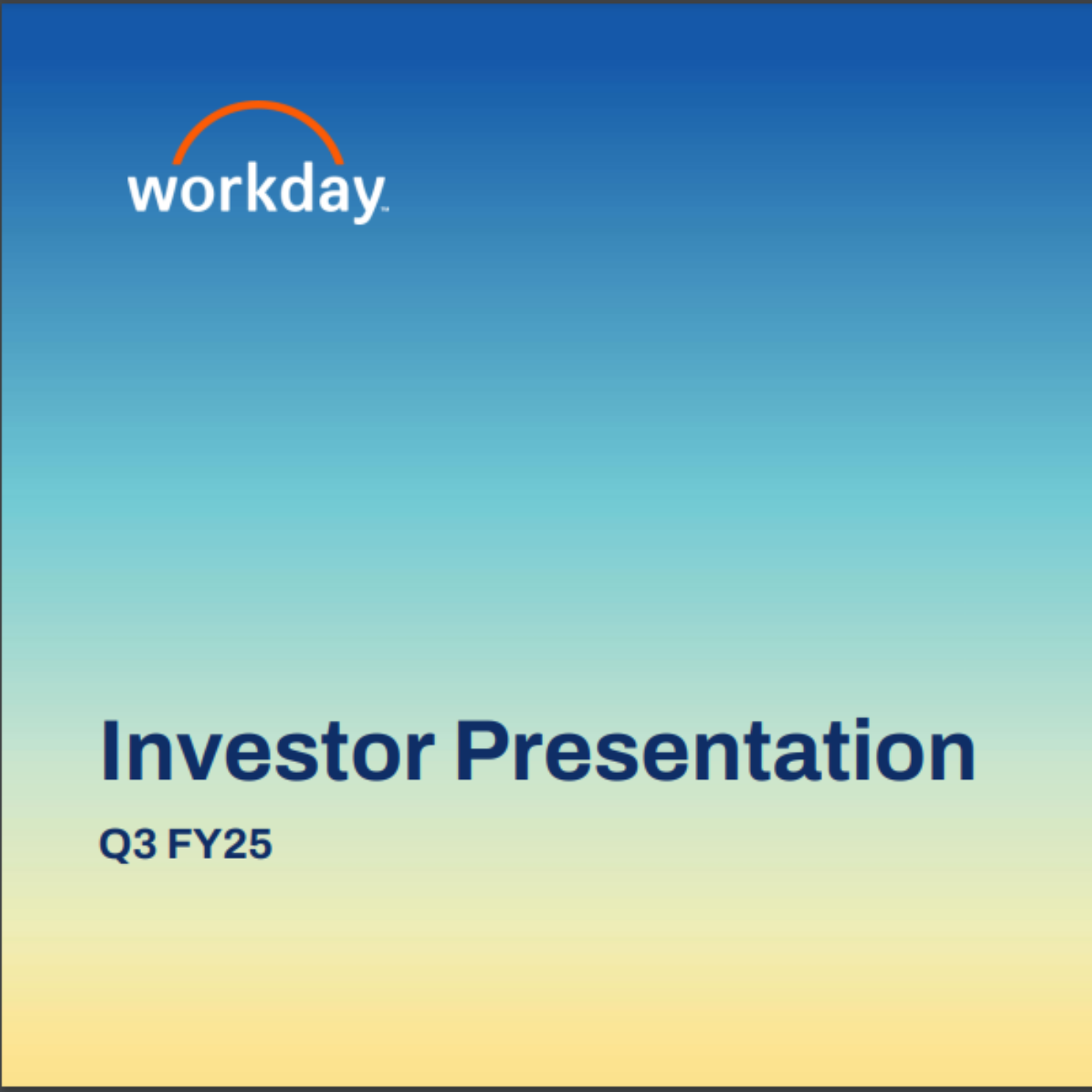 Workday Third Quarter Earnings Results Recap episode artwork
