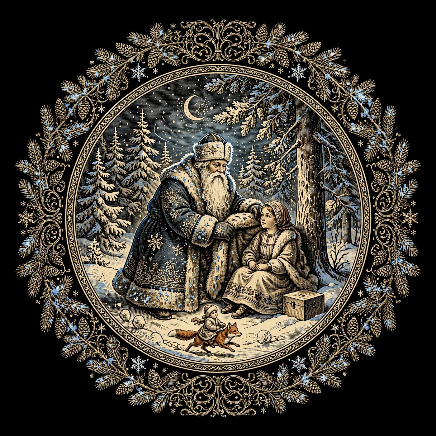 Afanasyev — Father Frost · Snegurushka